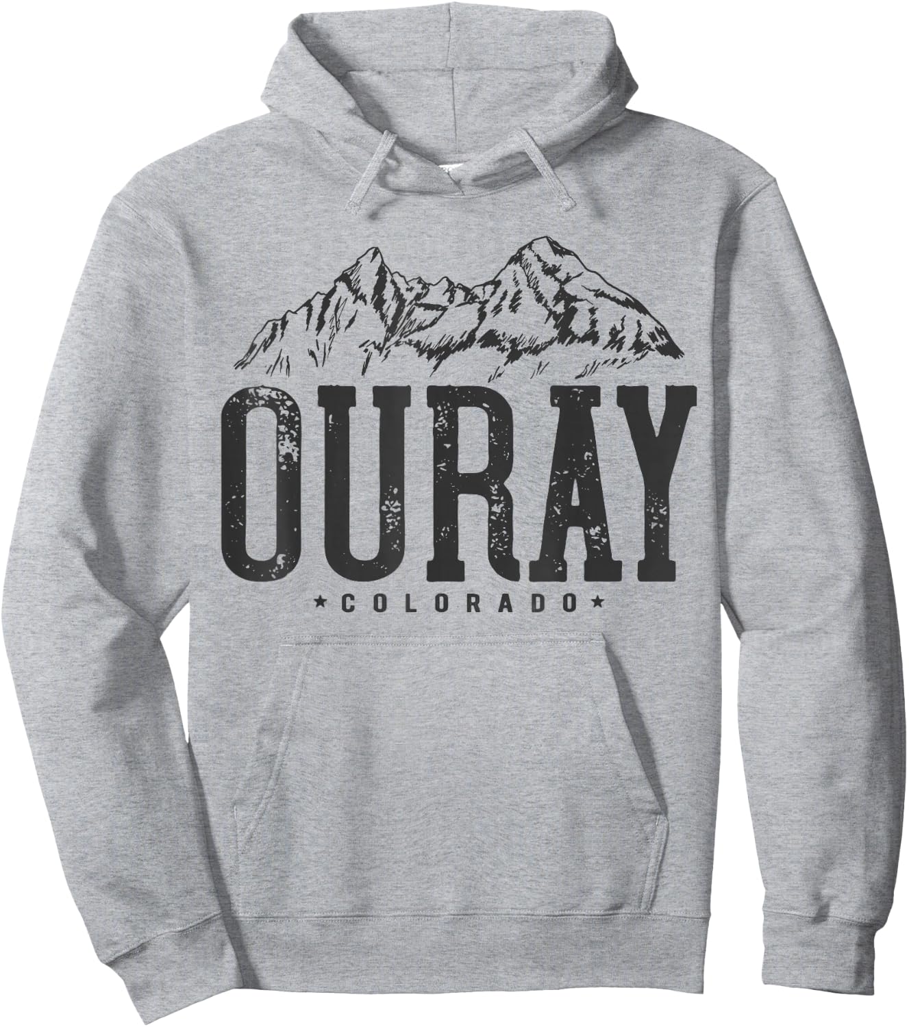Ouray Mountain I Mountains Ouray Colorado Hoodie - Hoodie | Ash