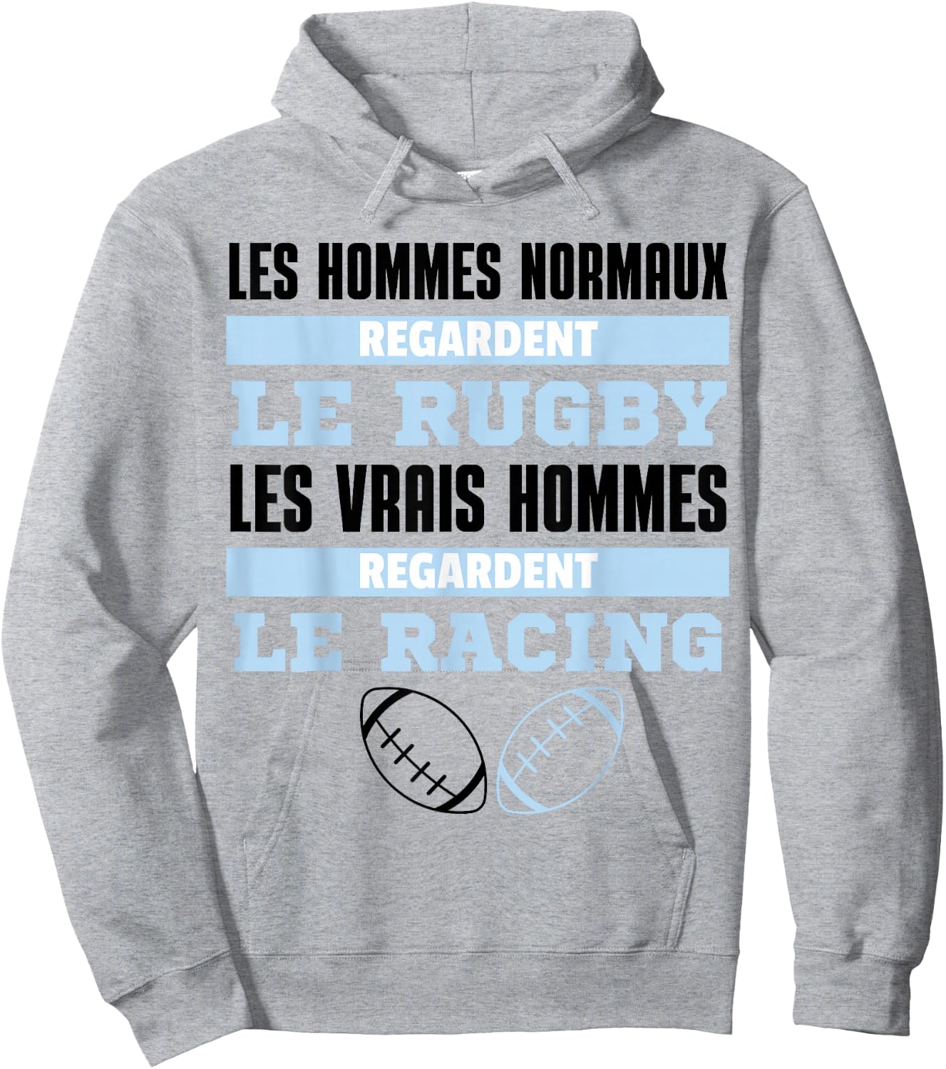 Supporter Rugby Racing Gift Humour , white, S Hoodie - Hoodie | Ash