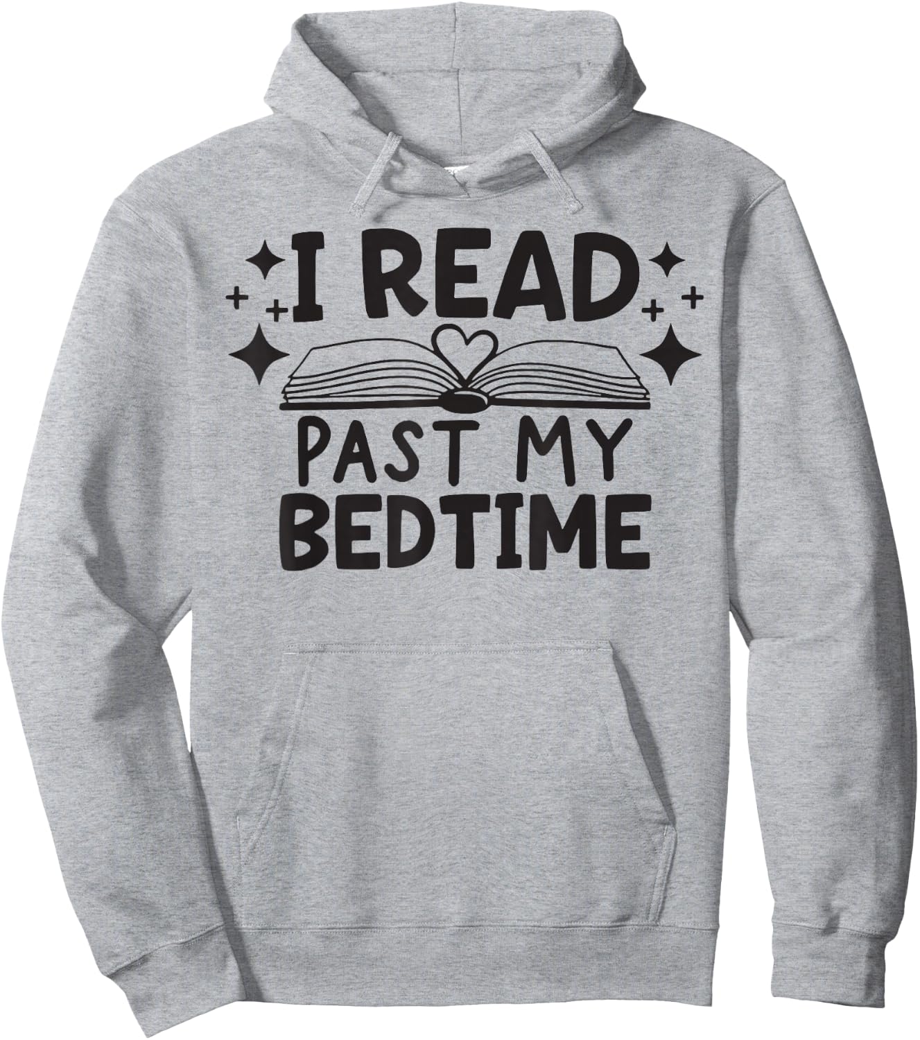 I Read Past My Bedtime Hoodie - Hoodie | Ash