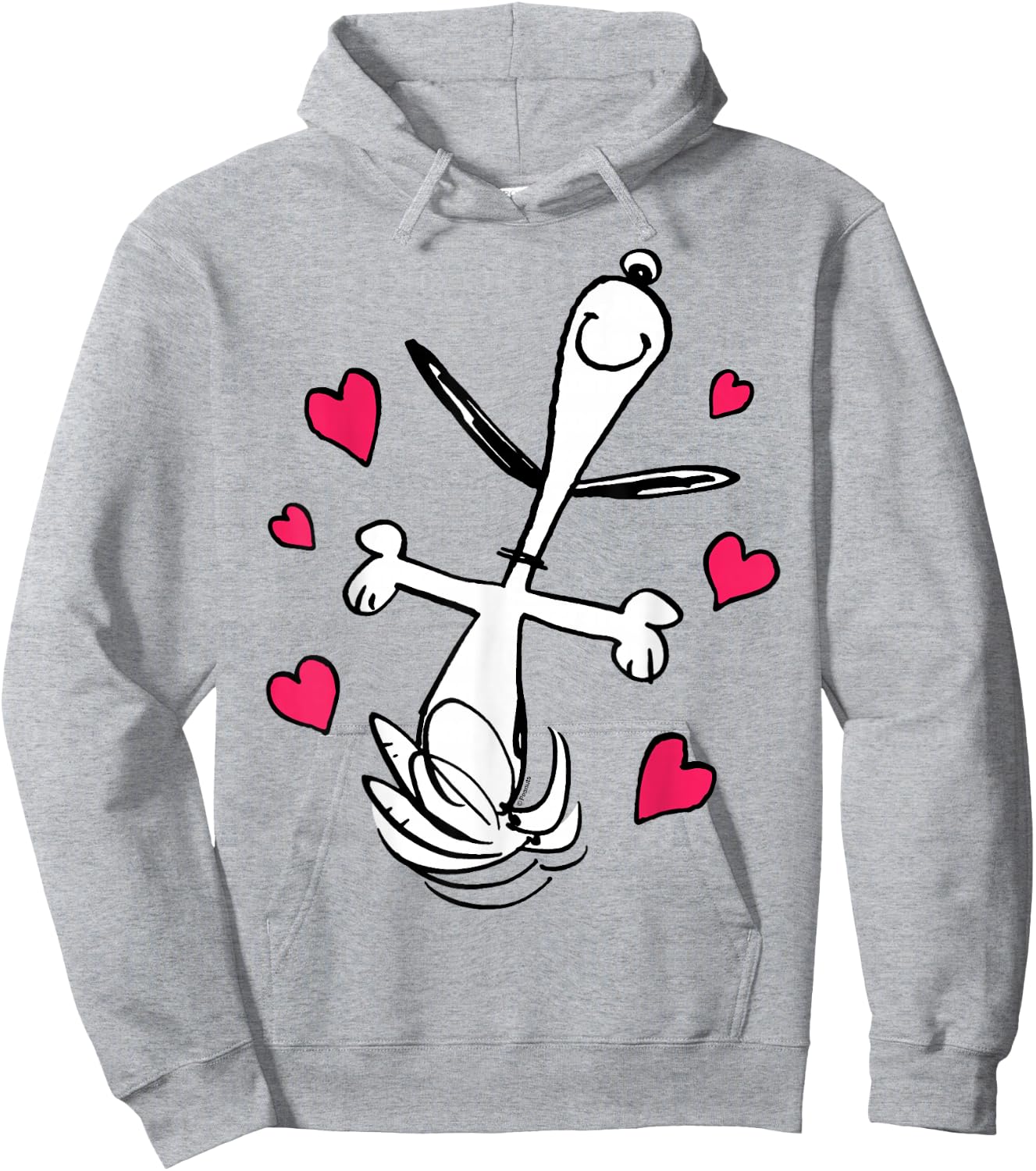 Peanuts Snoopy Tanzende Herzen Hoodie - Hoodie | Ash