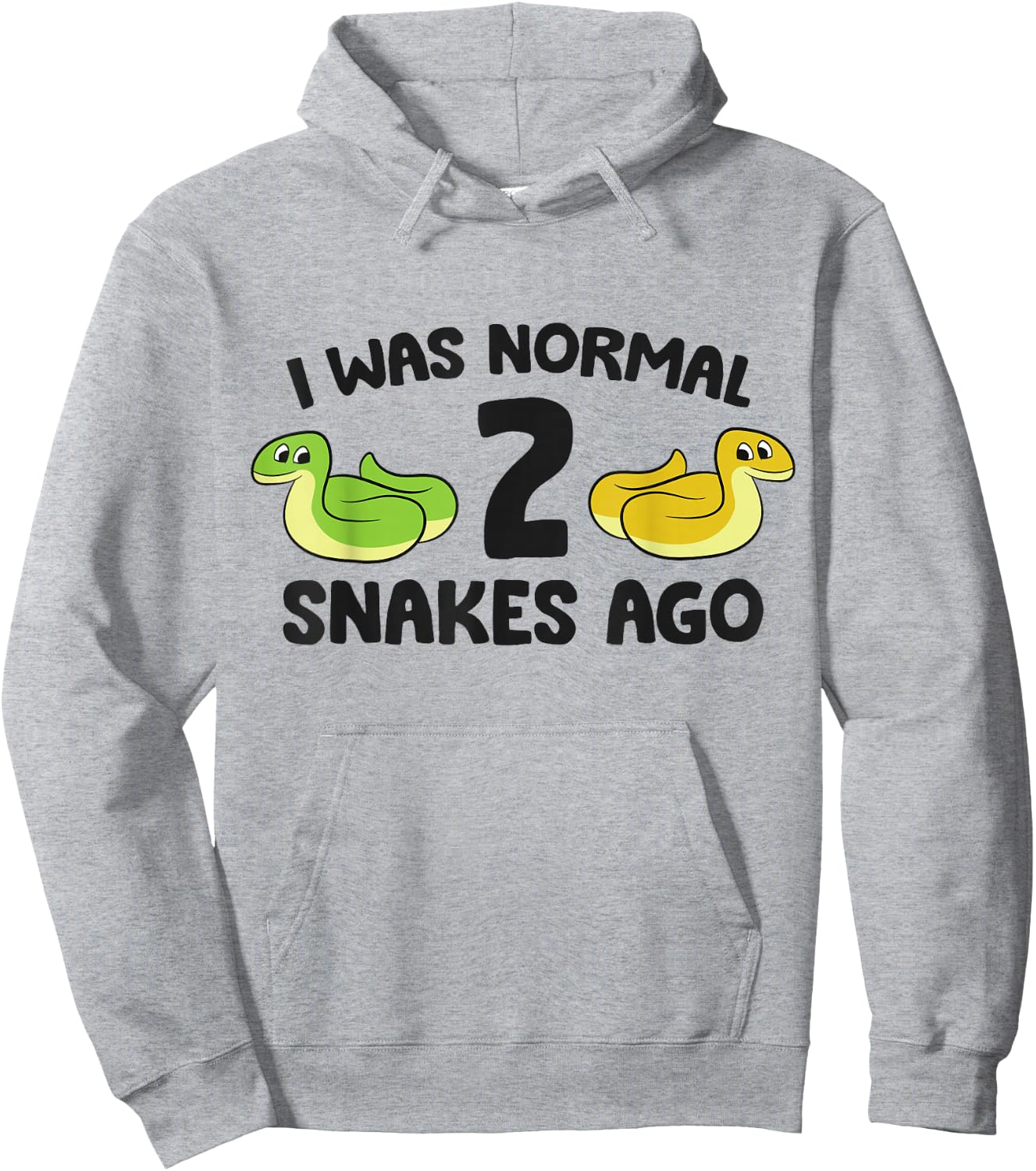 I Was Normal 2 Snakes Ago Hoodie - Hoodie | Ash