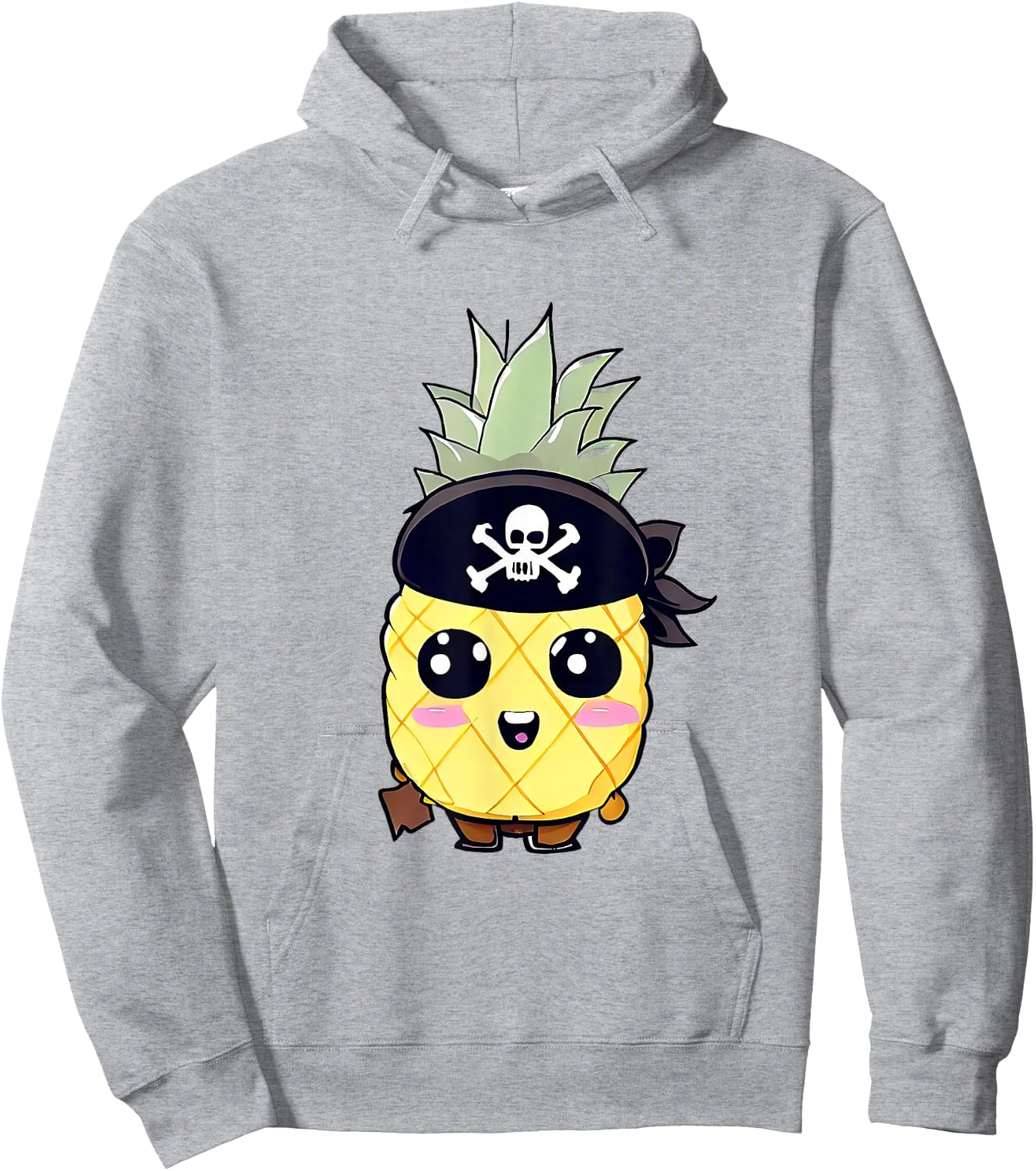 Pirate Pineapple Hoodie - Hoodie | Ash