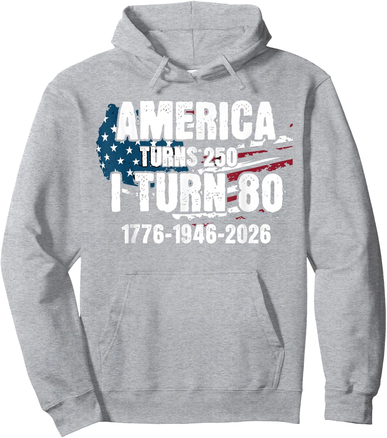 250th Anniversary 80th Birthday Hoodie - Hoodie | Ash