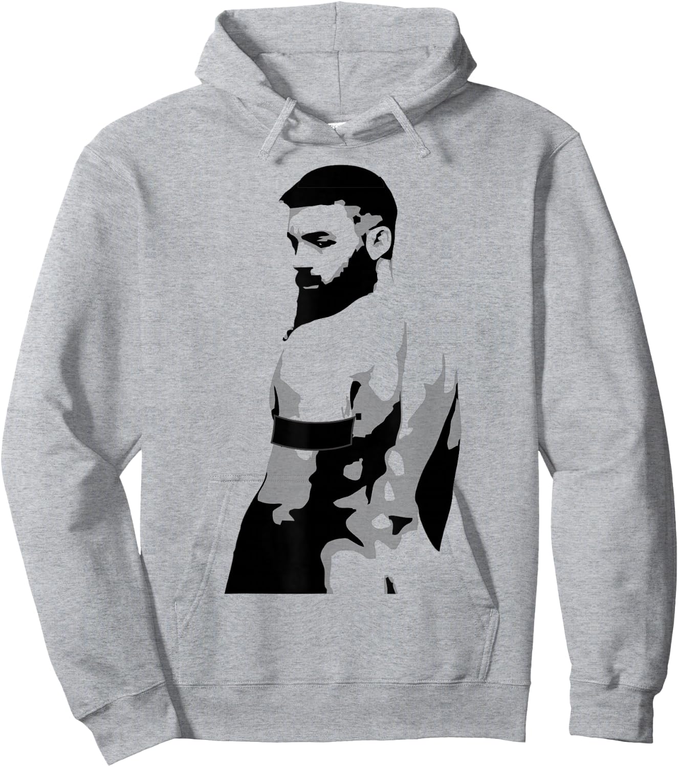 Scruffy Bear Butt- Gay Art Erotica Shirt Hoodie - Hoodie | Ash