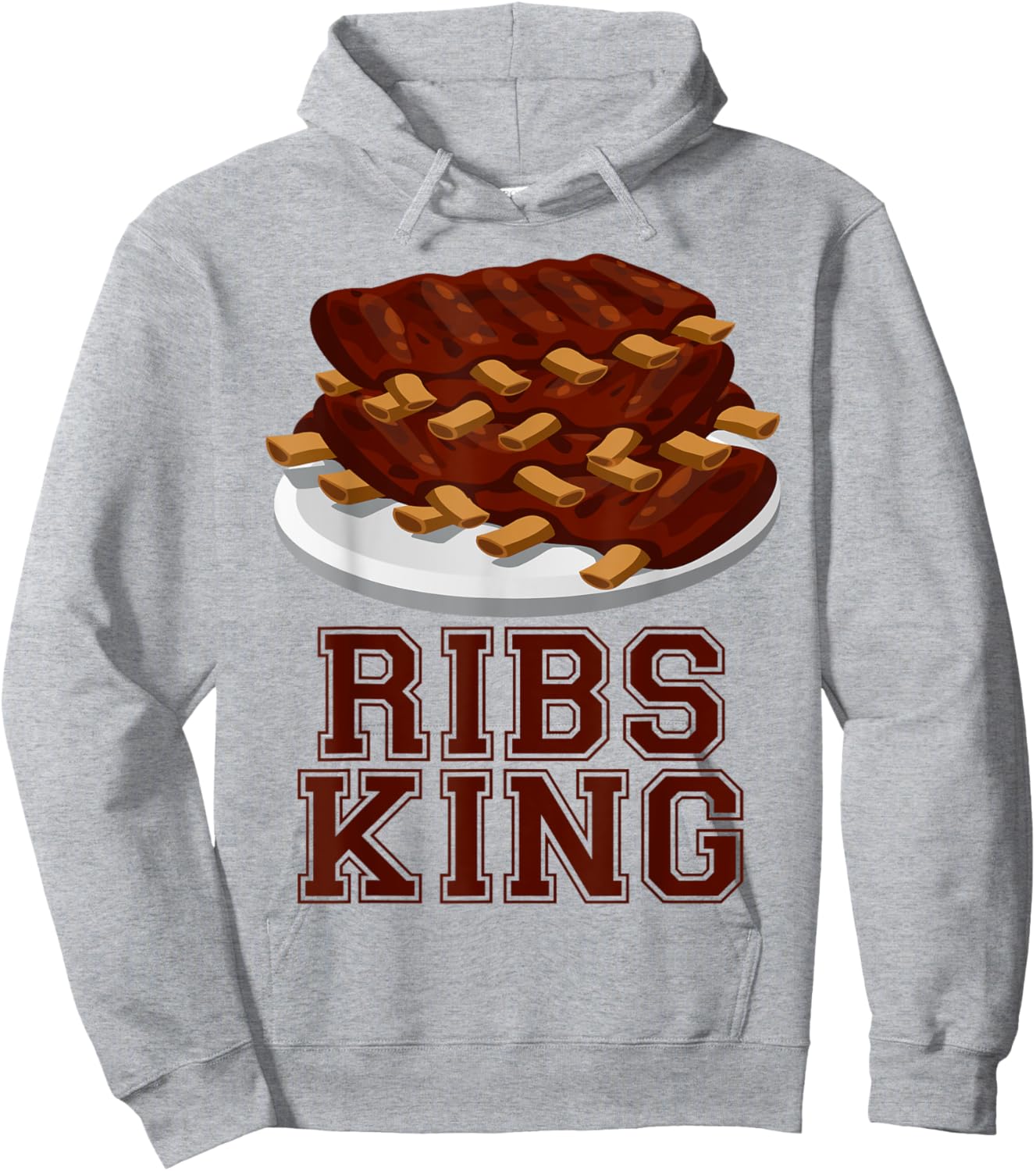 Ribs King for rib lover and bbq fan Hoodie - Hoodie | Ash