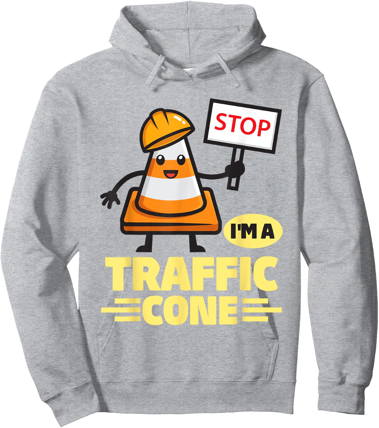I'm A Traffic Cone Halloween Costume Hoodie - Hoodie | Ash