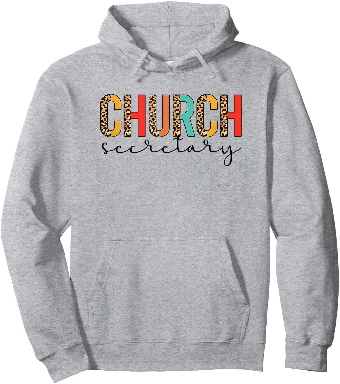Church Secretary Leopard Church Secretaries Hoodie - Hoodie | Ash