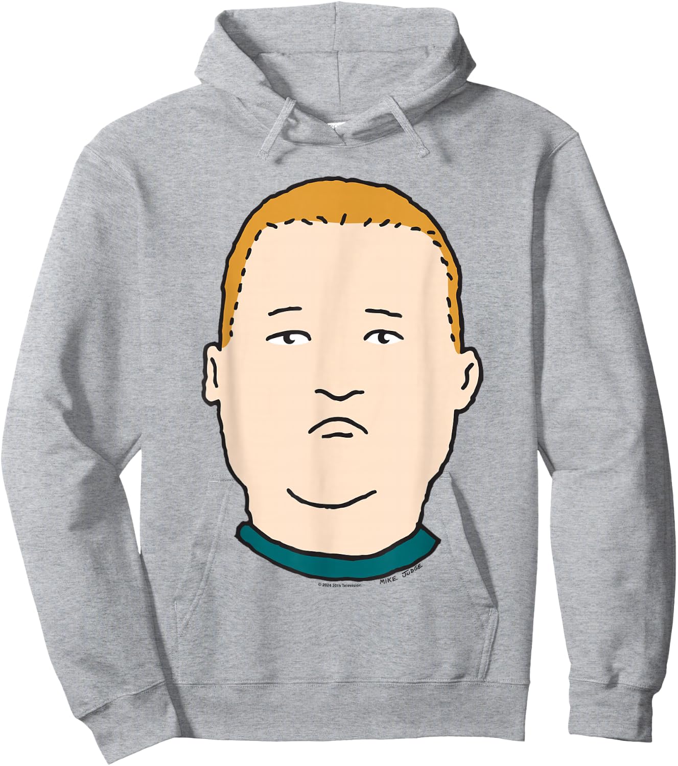 King of The Hill Bobby Hill Simple Portrait Hoodie - Hoodie | Ash