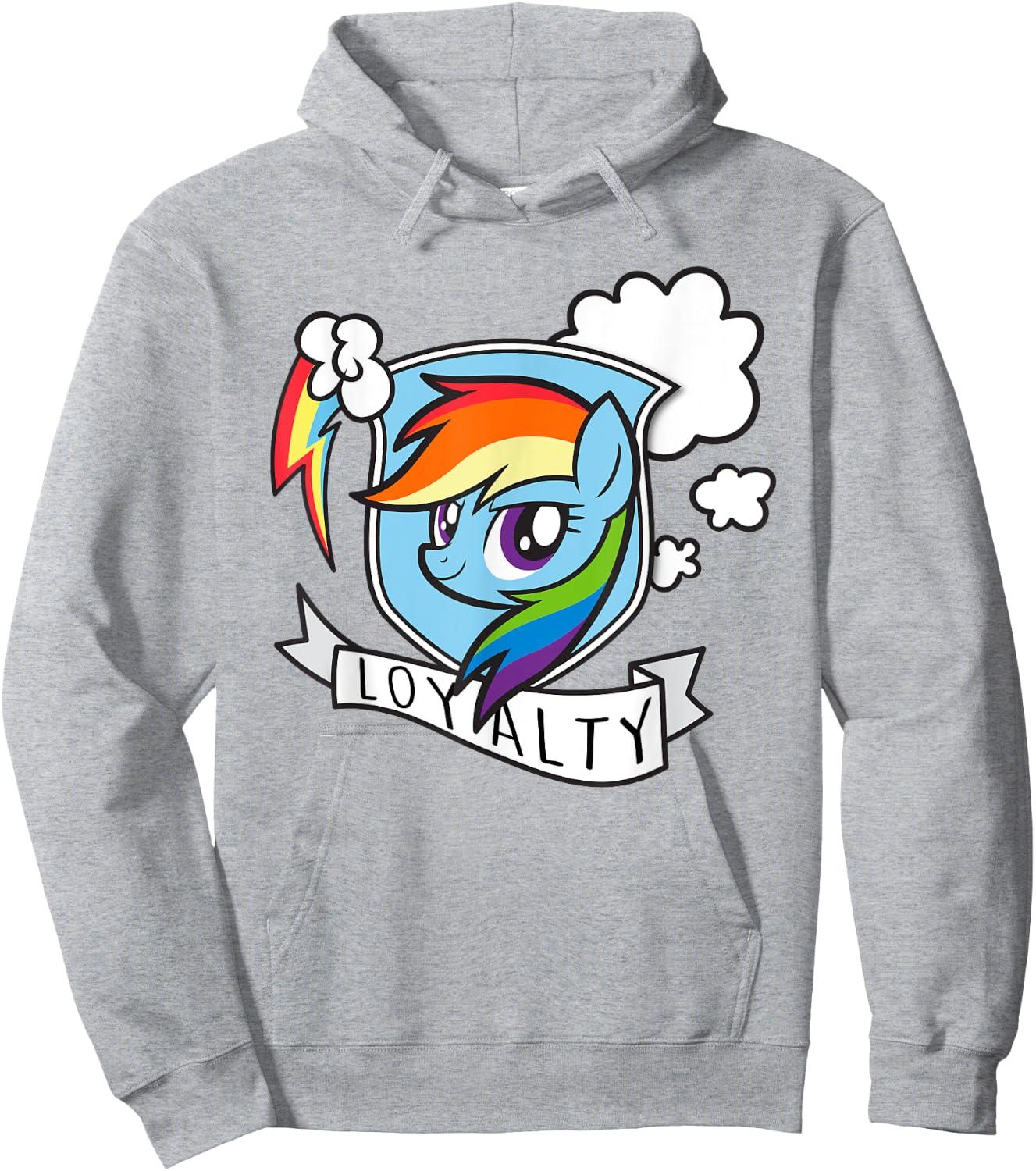 My Little Pony Rainbow Dash Loyalty Hoodie - Hoodie | Ash