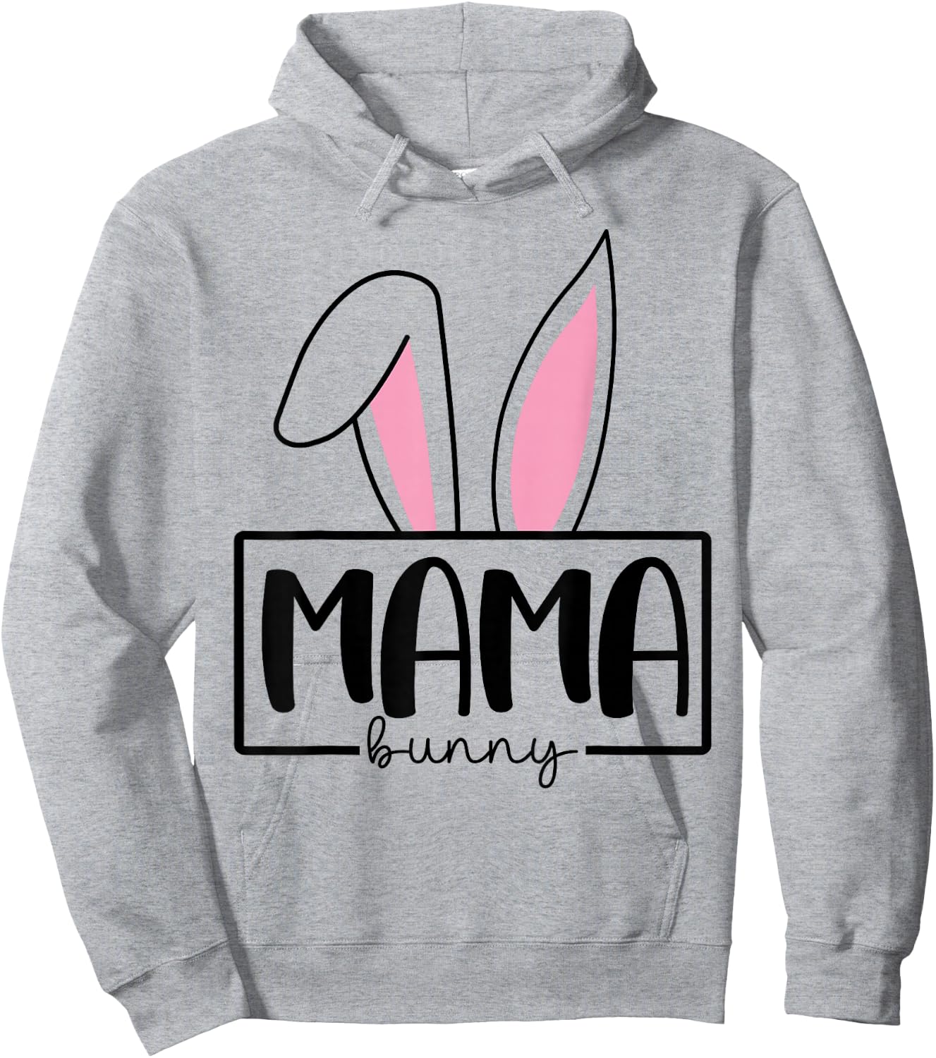 Funny Mama Bunny Happy Easter Family Matching Hoodie - Hoodie | Ash