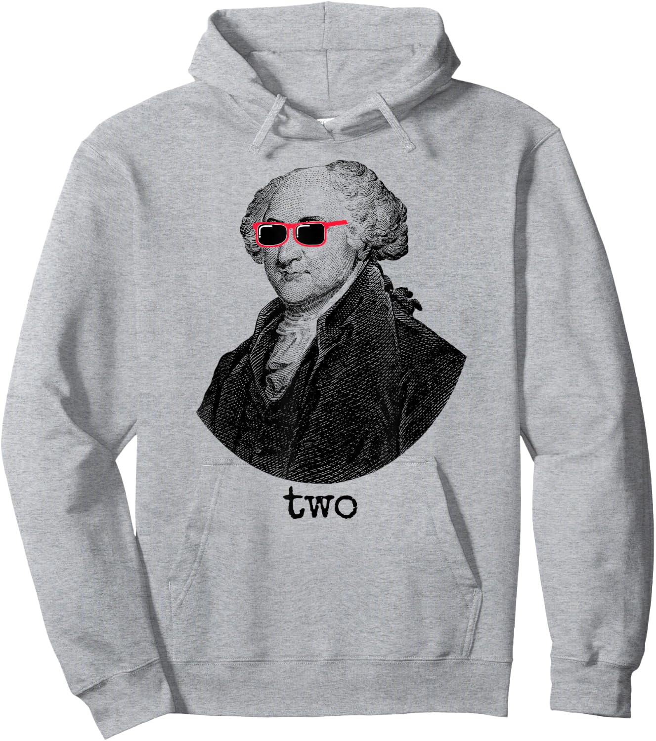 John Adams Presidential Hoodie - Hoodie | Ash