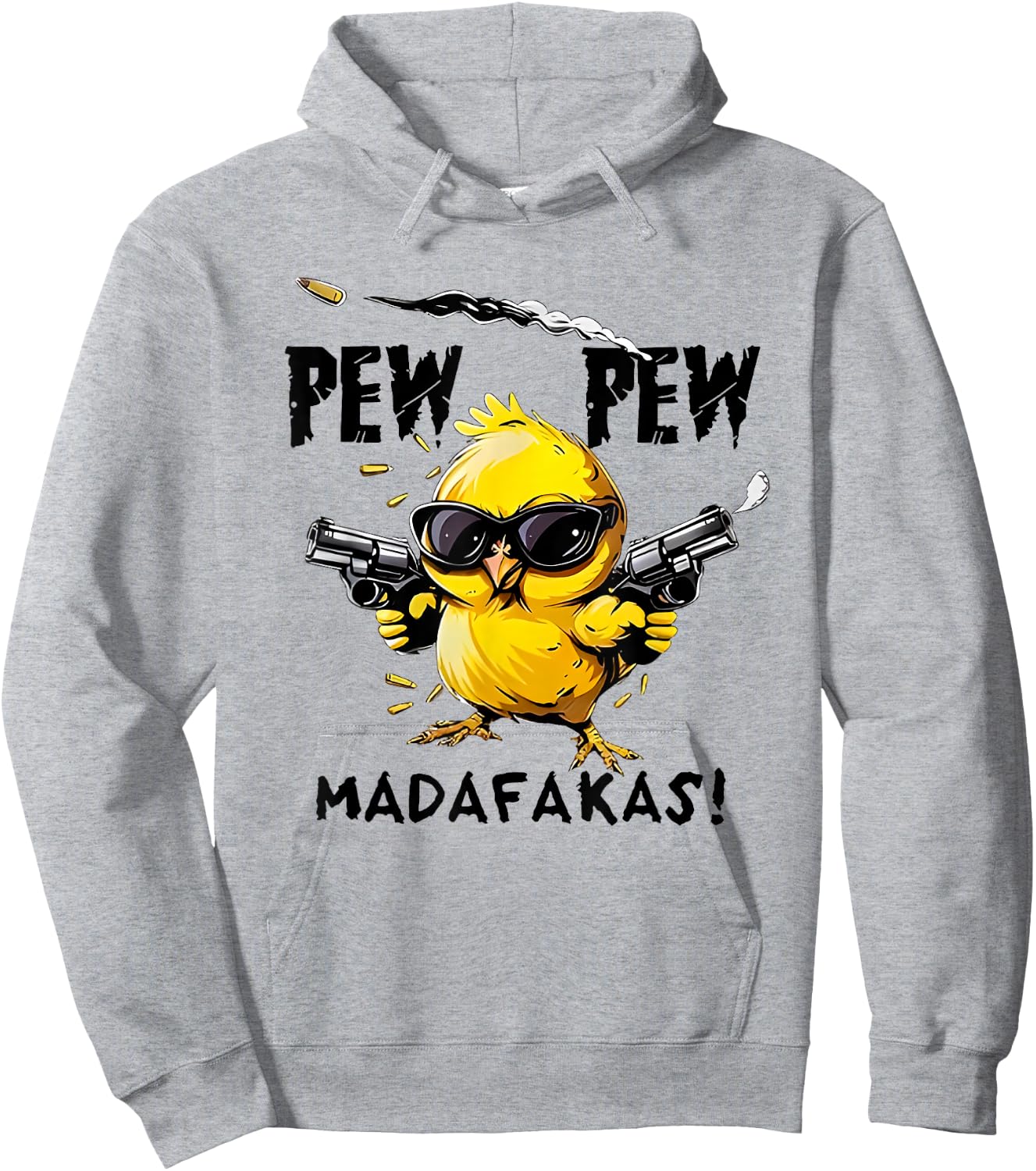 pew pew madafakas , white, S Hoodie - Hoodie | Ash