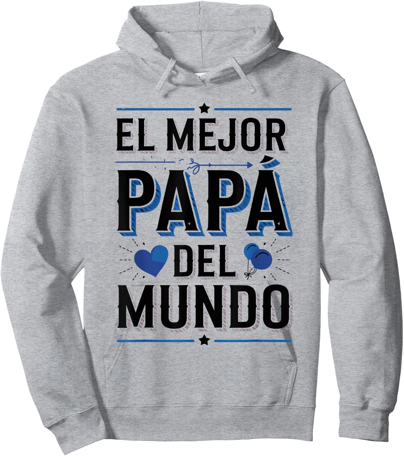 El Mejor Papá Del Mundo Spanish Dad Quote Hoodie - Hoodie | Ash