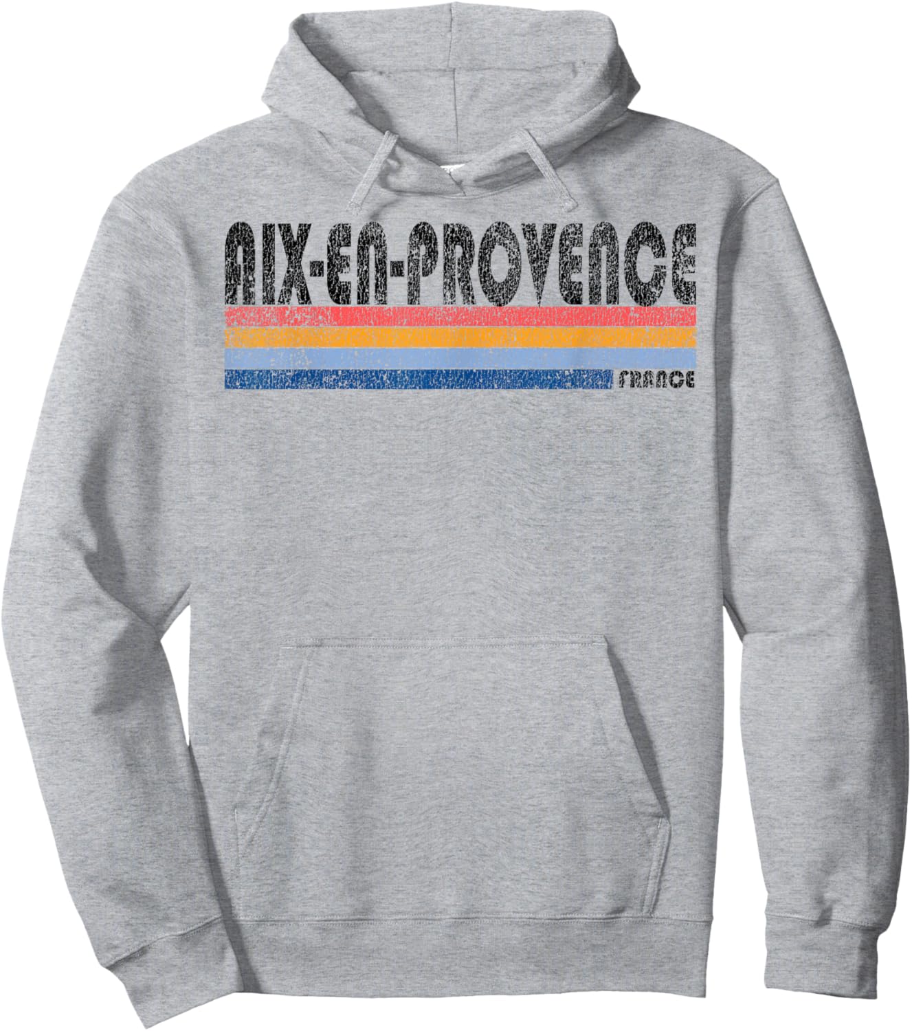 Vintage 1980s Style Aix-en-Provence France Hoodie - Hoodie | Ash