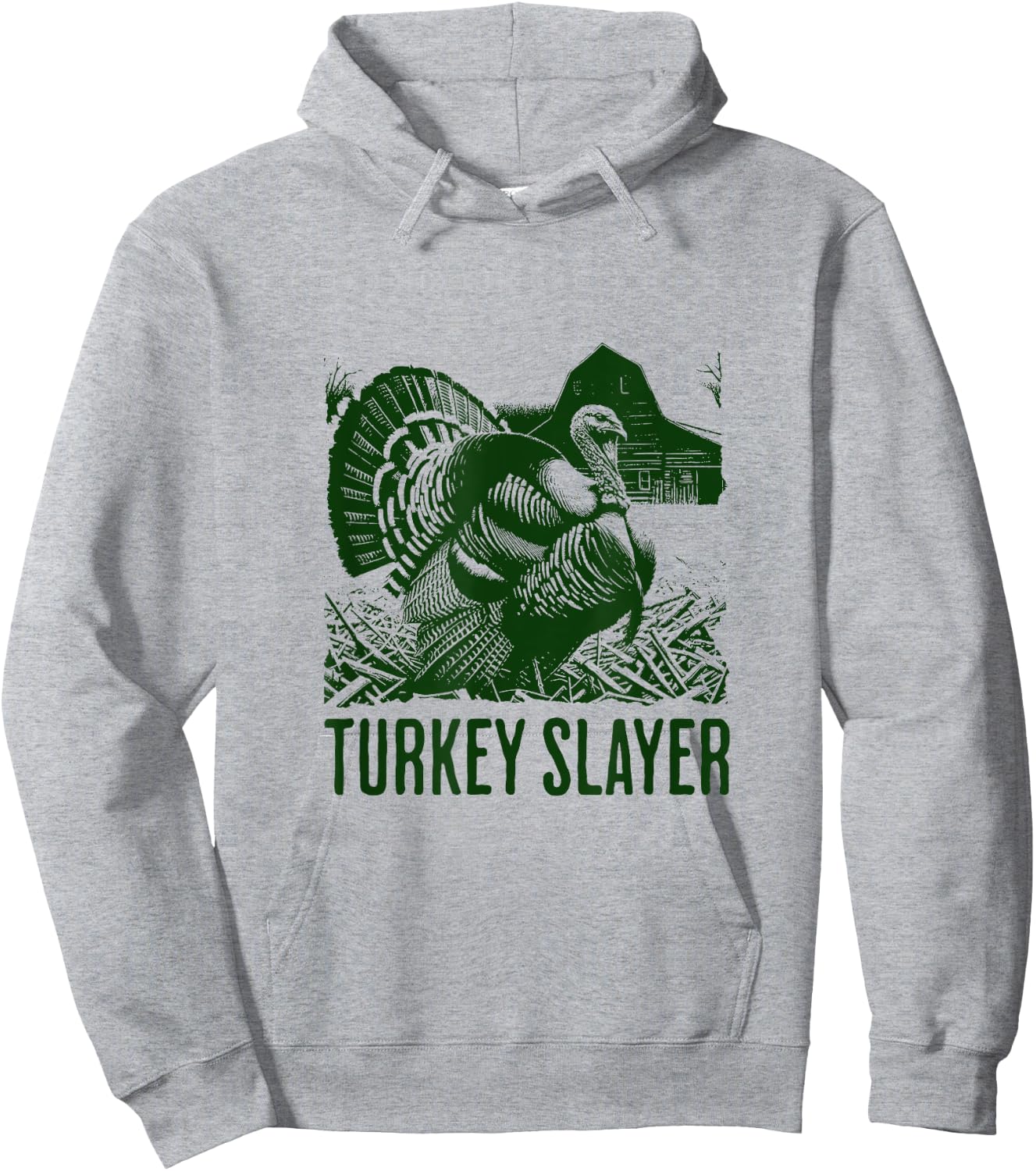 Turkey Slayer - Fun Turkey Hunting Apparel Hoodie - Hoodie | Ash