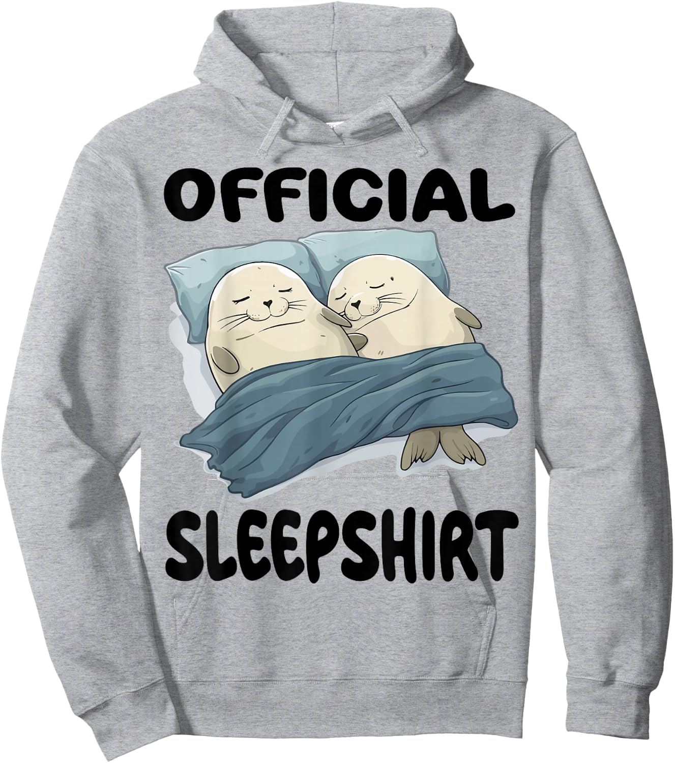 Seal Official Sleepshirt Pajamas Nightgown Hoodie - Hoodie | Ash