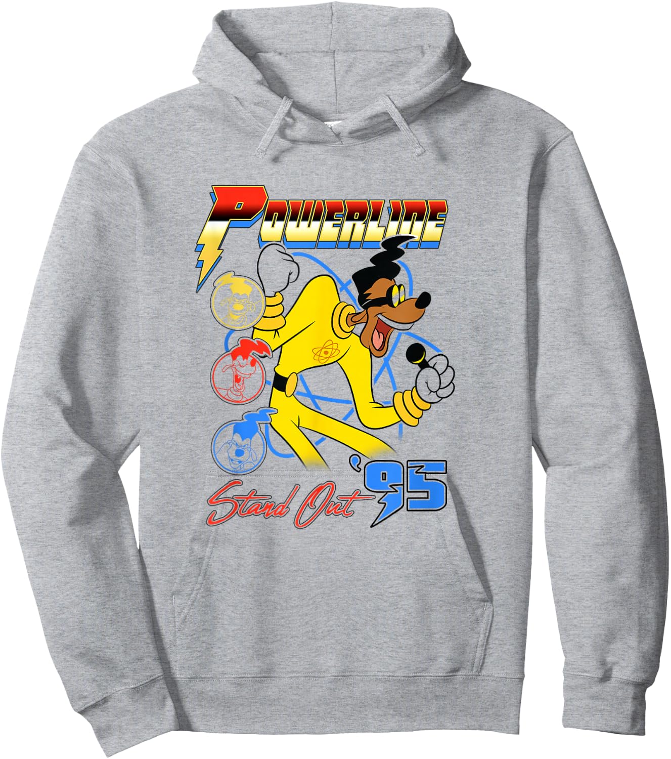 Disney A Goofy Movie Powerline Stand Out '95 Hoodie - Hoodie | Ash