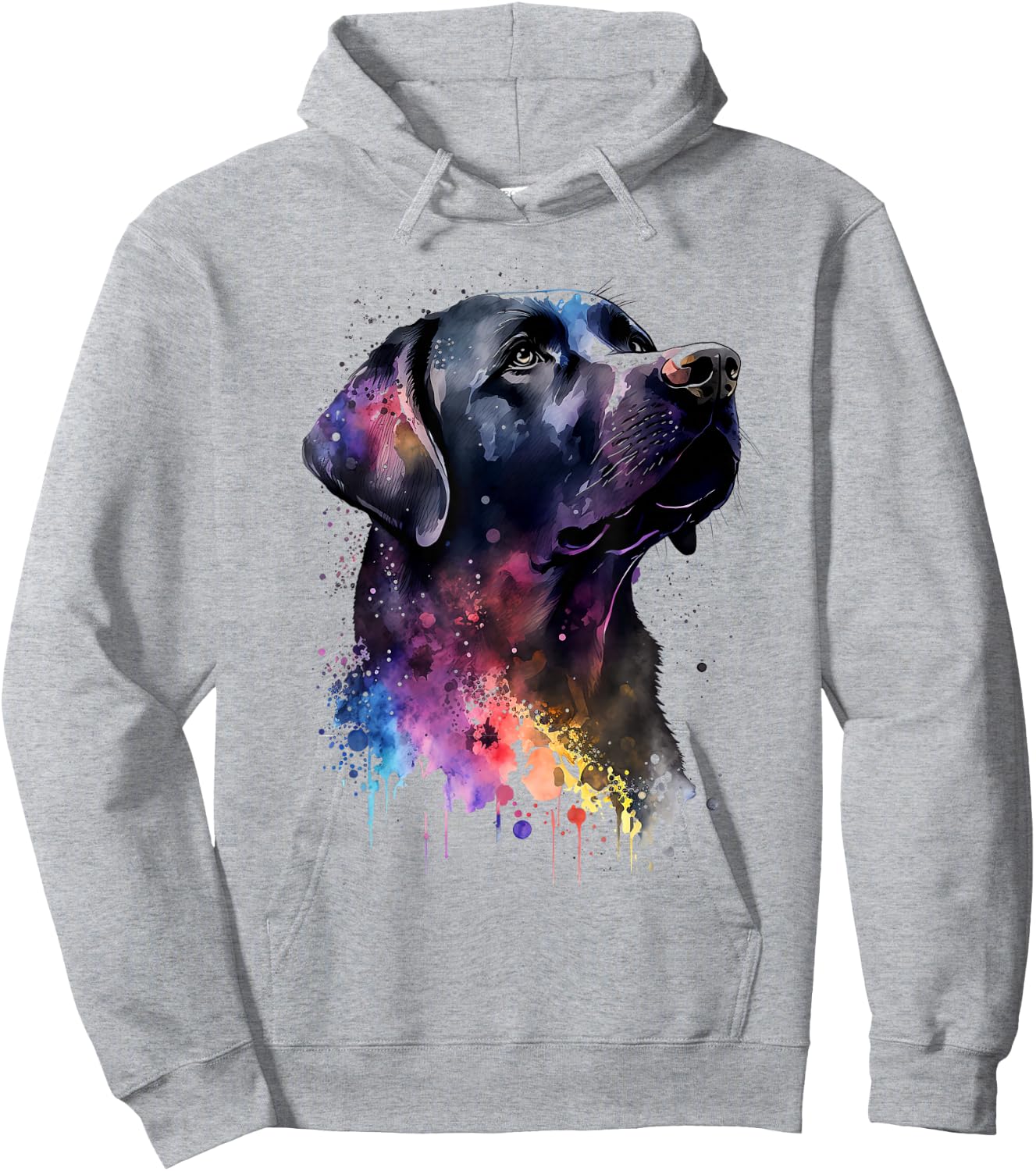 Black Labrador Dog Hoodie - Hoodie | Ash