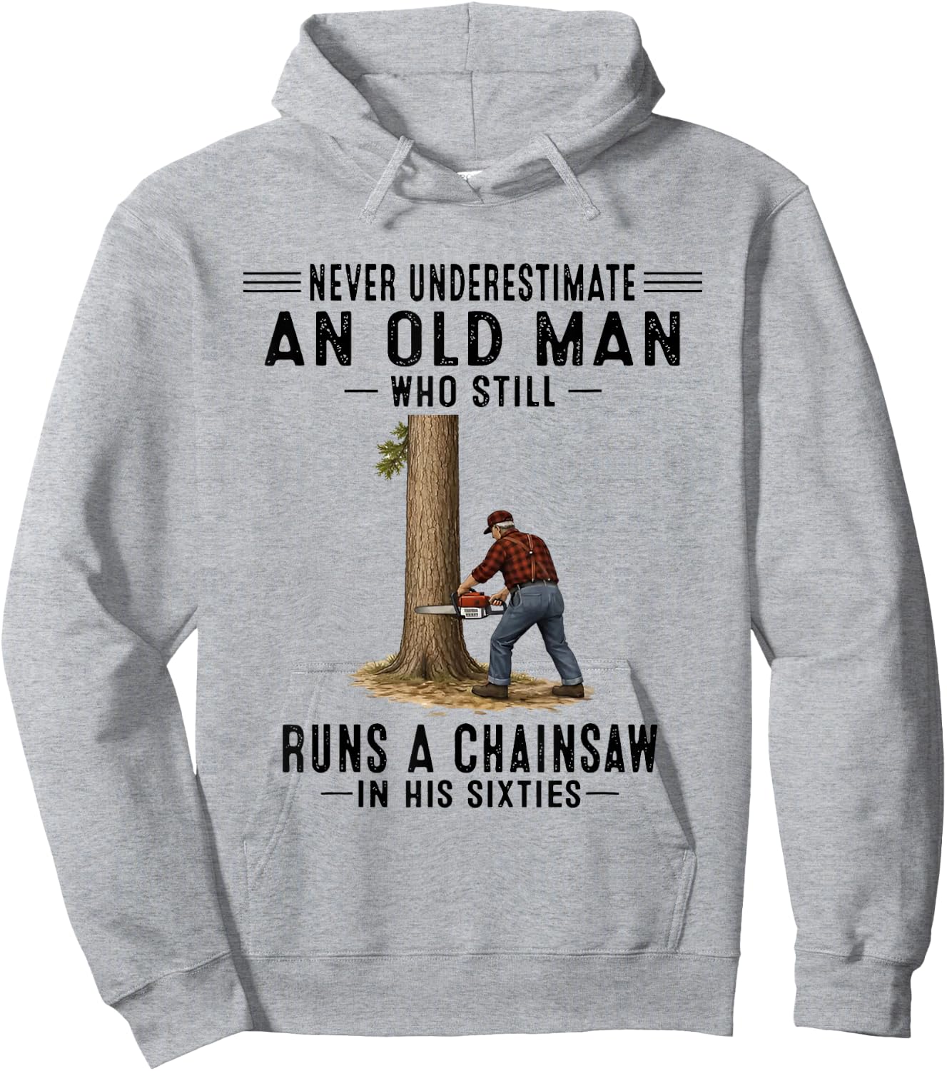 Chainsaw in Hoodie - Hoodie | Ash