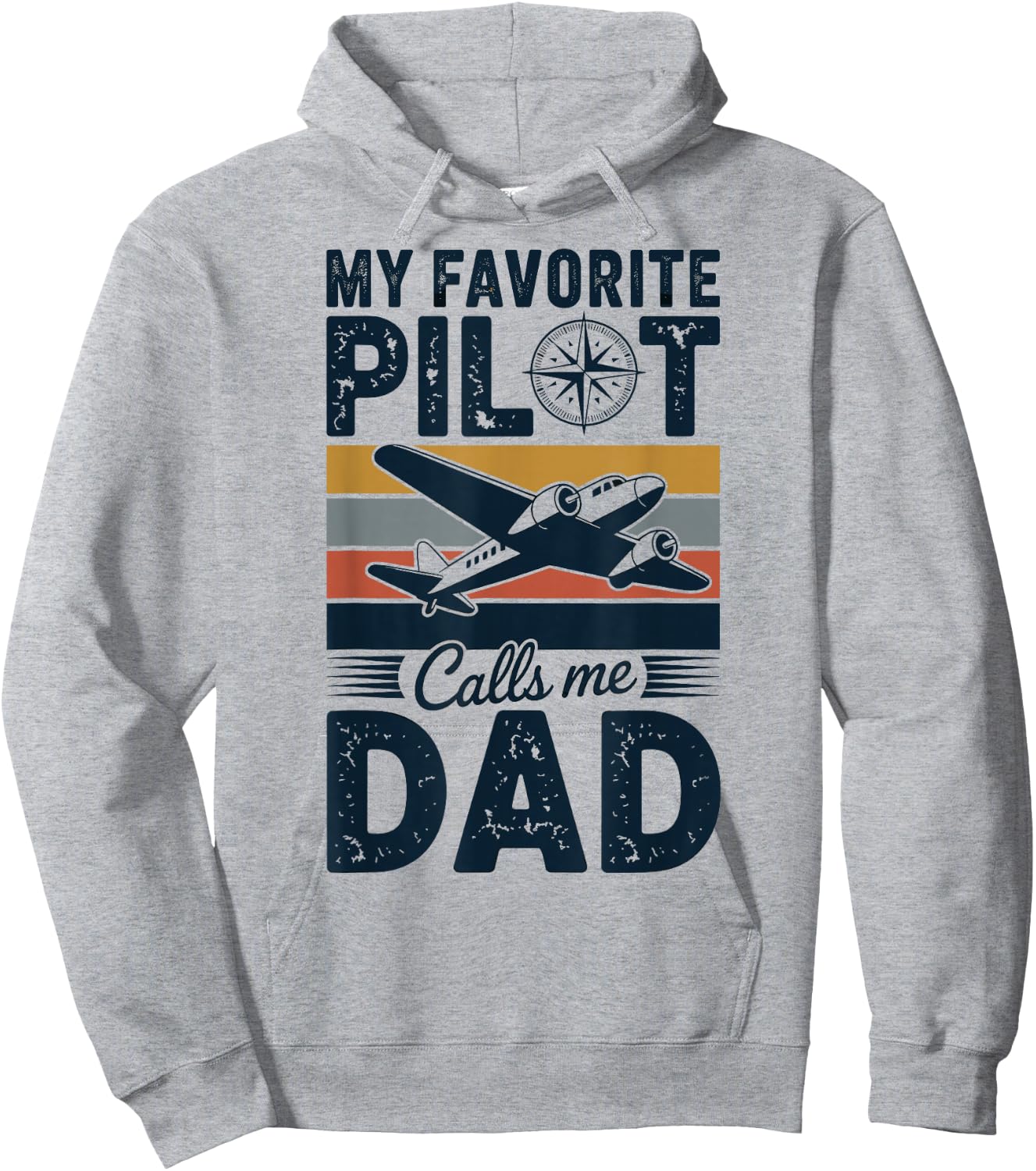 My Favorite Pilot Calls Me Dad Hoodie - Hoodie | Ash