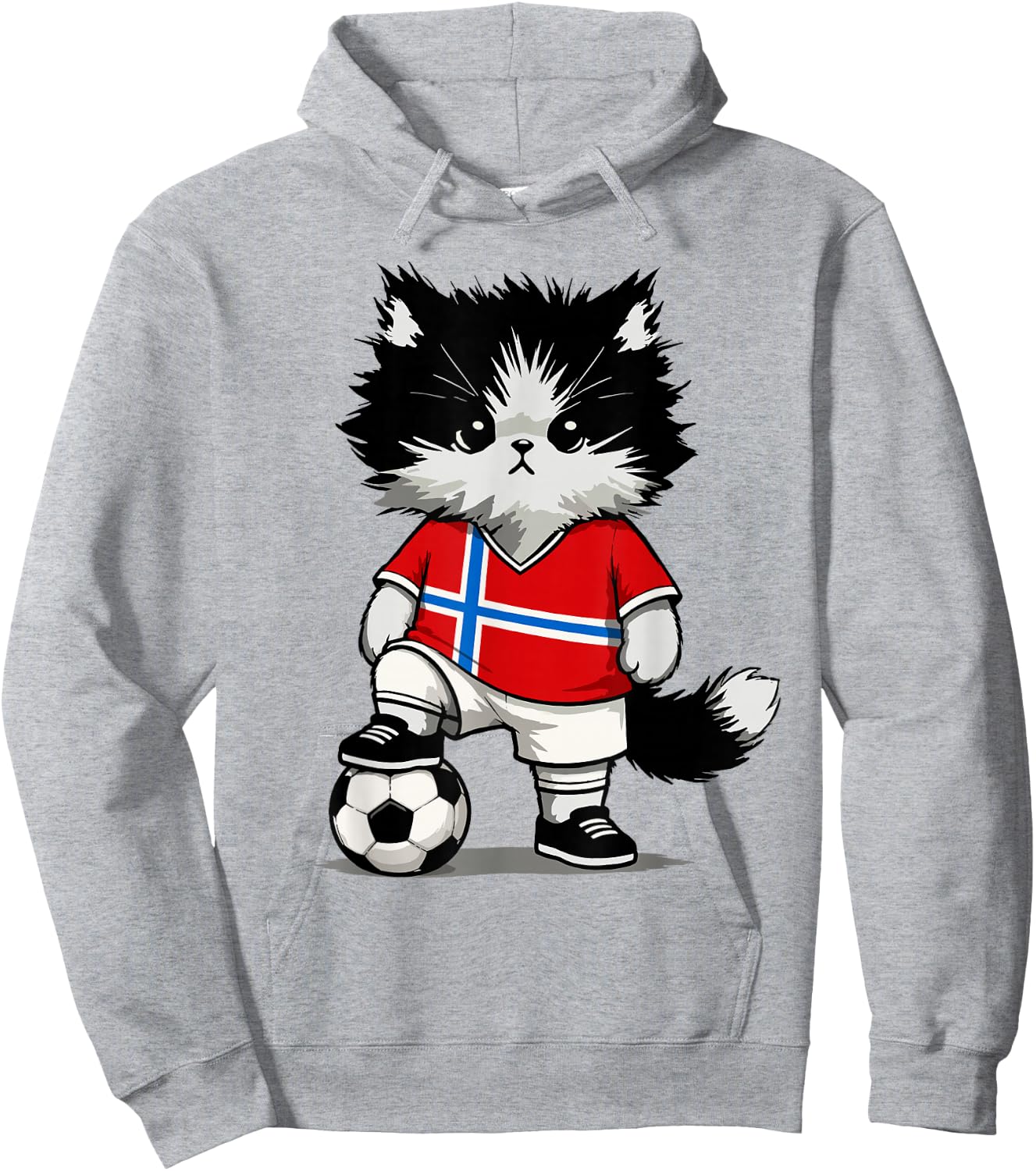 Norwegian Flag Men Women Kids Norway Hoodie - Hoodie | Ash
