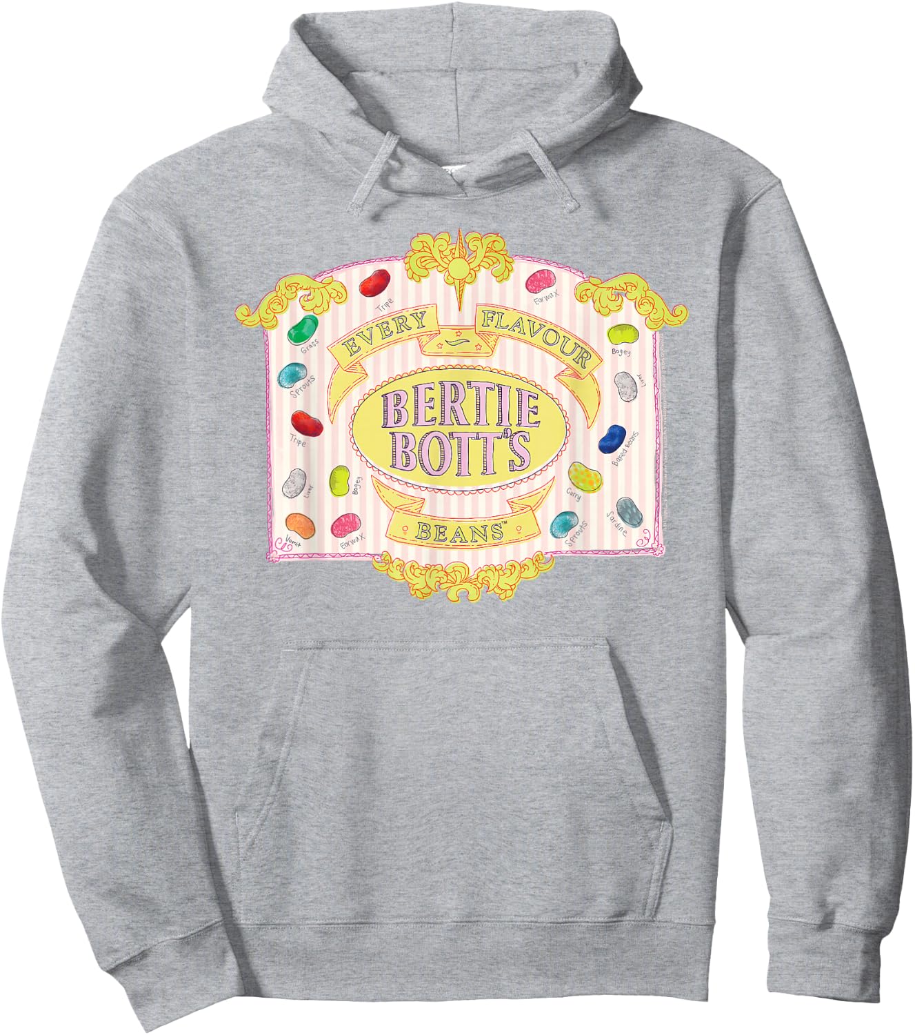 Harry Potter Bertie Bott's Every Flavour Beans Hoodie - Hoodie | Ash