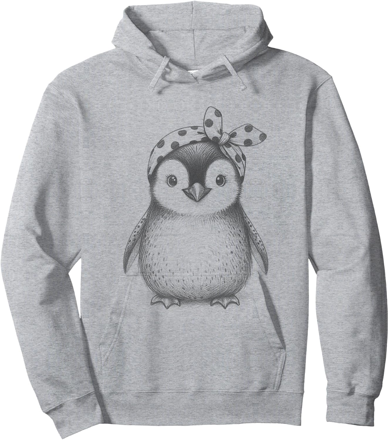 Cute Penguin Lover Design And Girls Hoodie - Hoodie | Ash