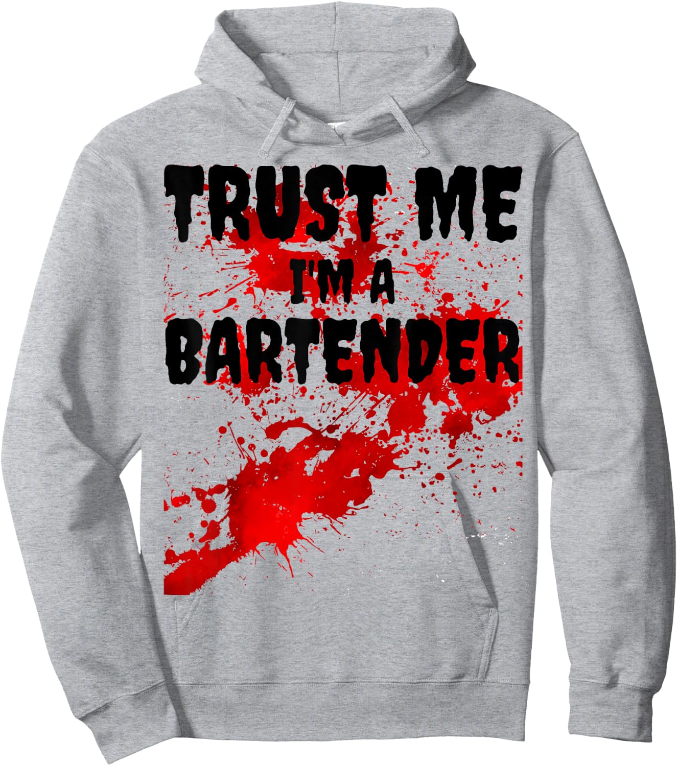 Bloody Trust Me I'M A Bartender Scary Halloween Hoodie - Hoodie | Ash