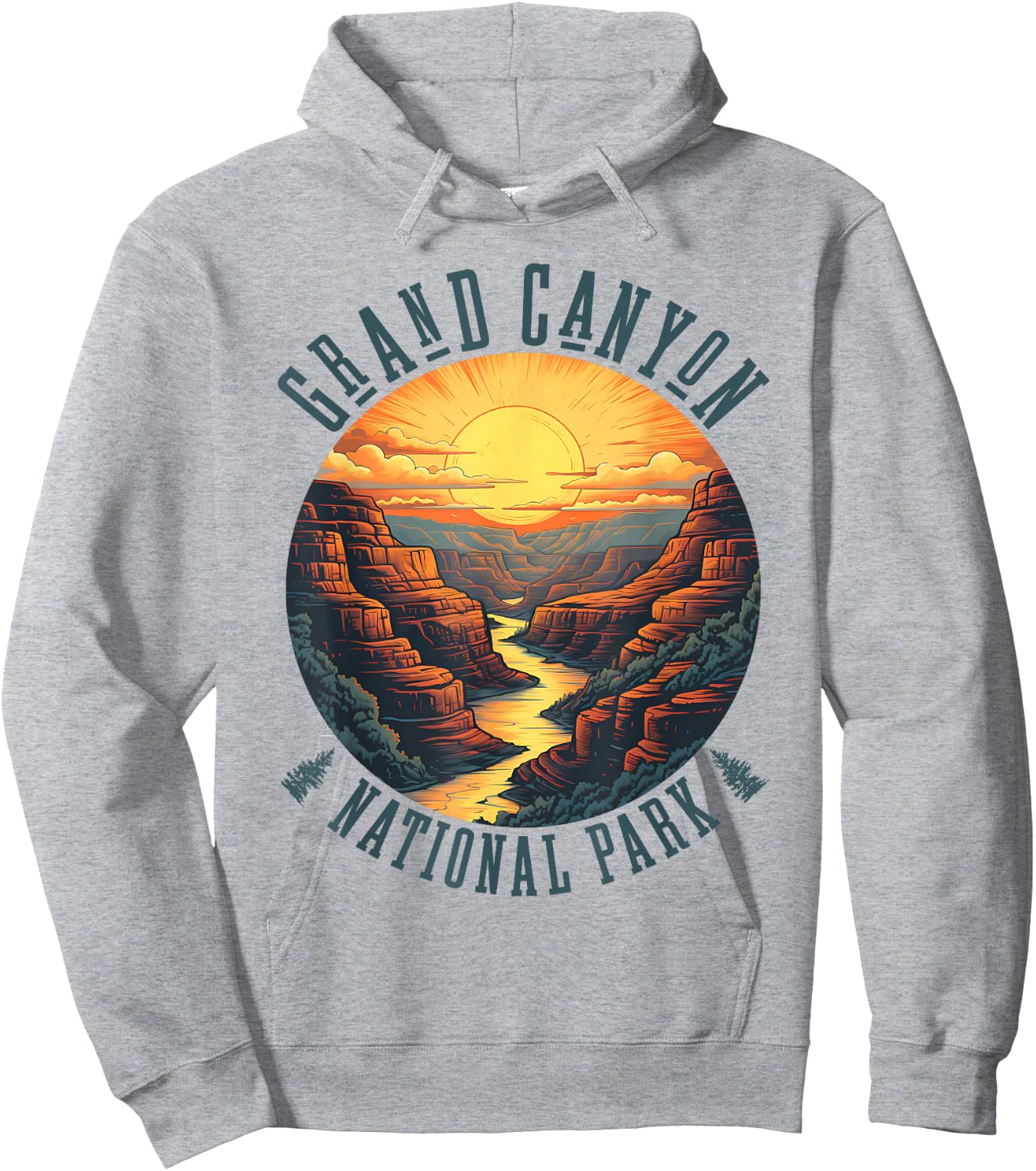 The Grand Canyon National Park Design Hoodie - Hoodie | Ash
