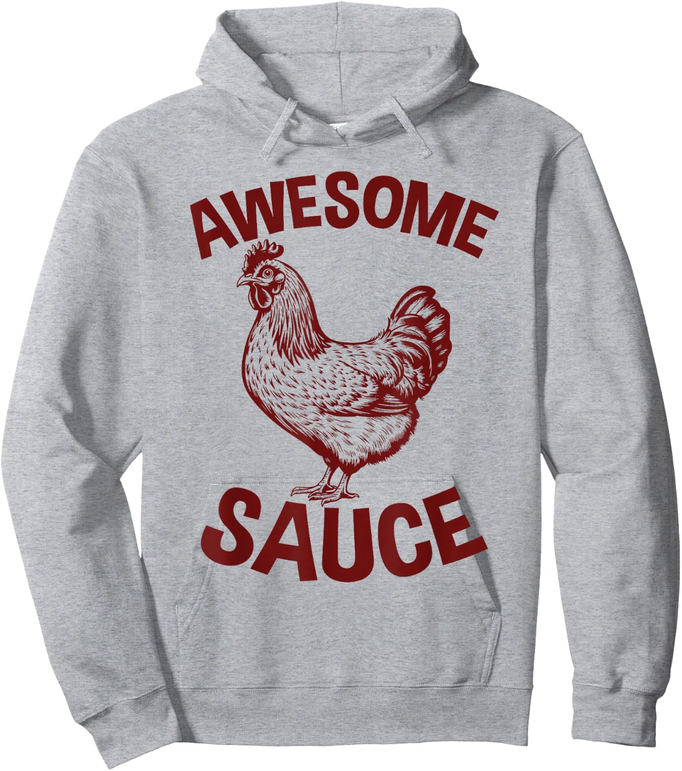 Awesome Sauces Rooster Sriracha Apparel Hot Hoodie - Hoodie | Ash