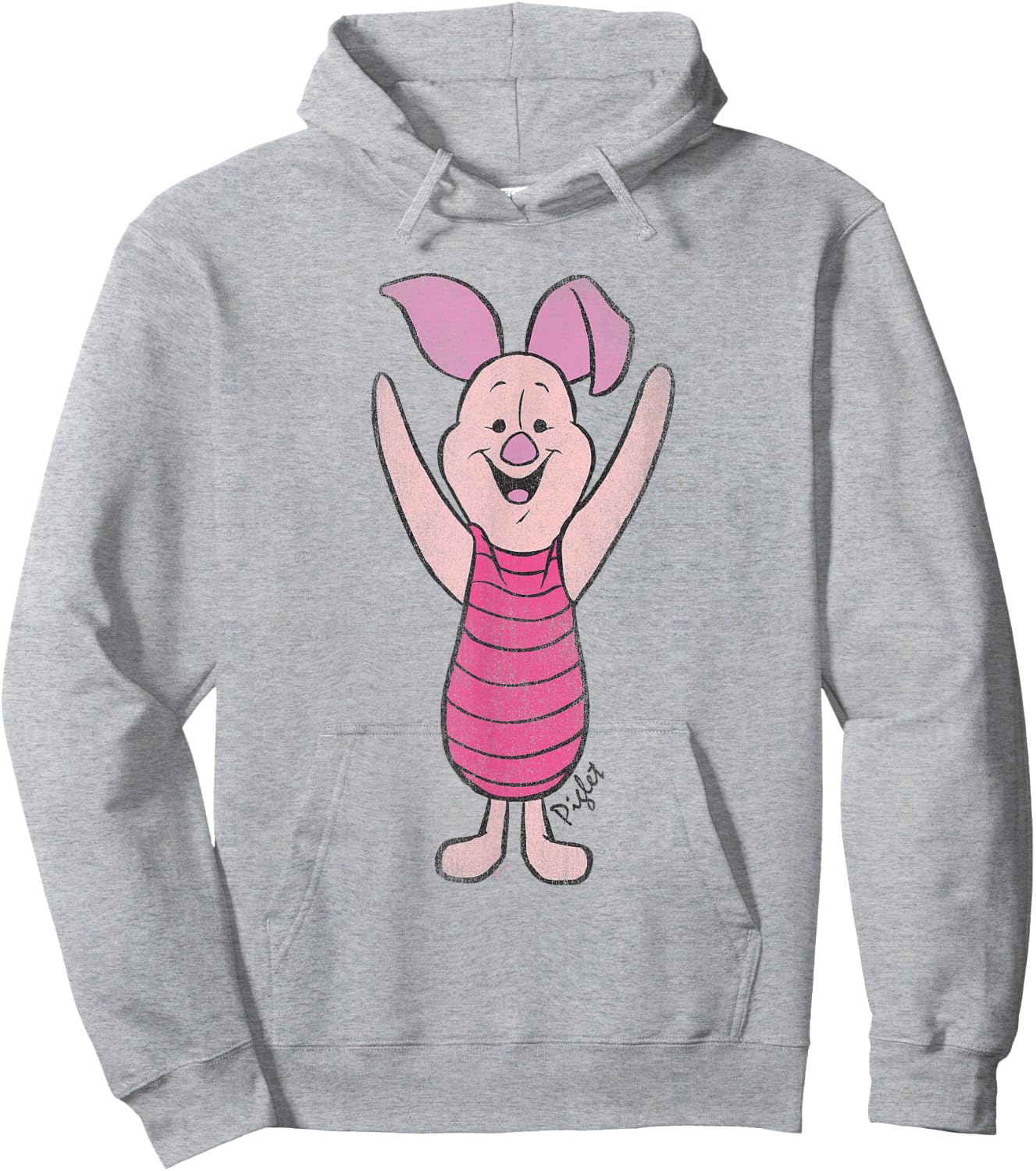 Winnie The Pooh Piglet Classic , White Hoodie - Hoodie | Ash