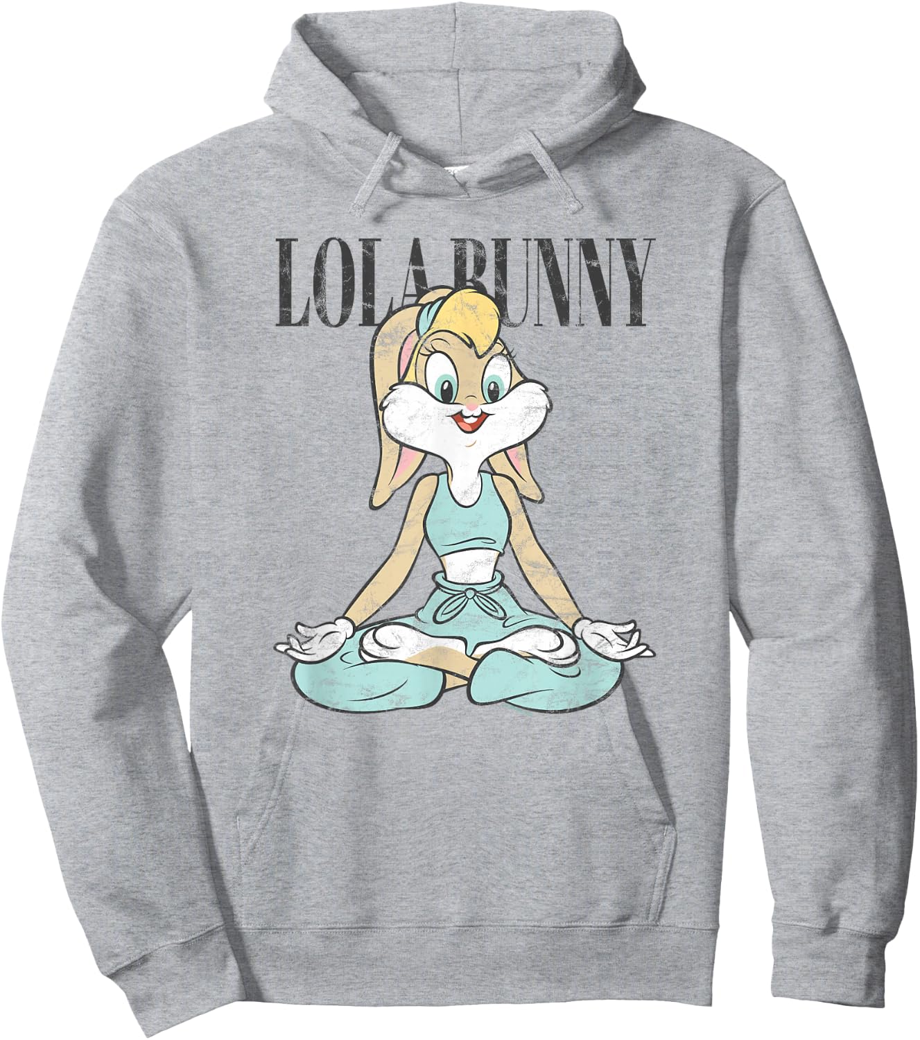 Looney Tunes Lola Bunny Yoga Pose Hoodie - Hoodie | Ash
