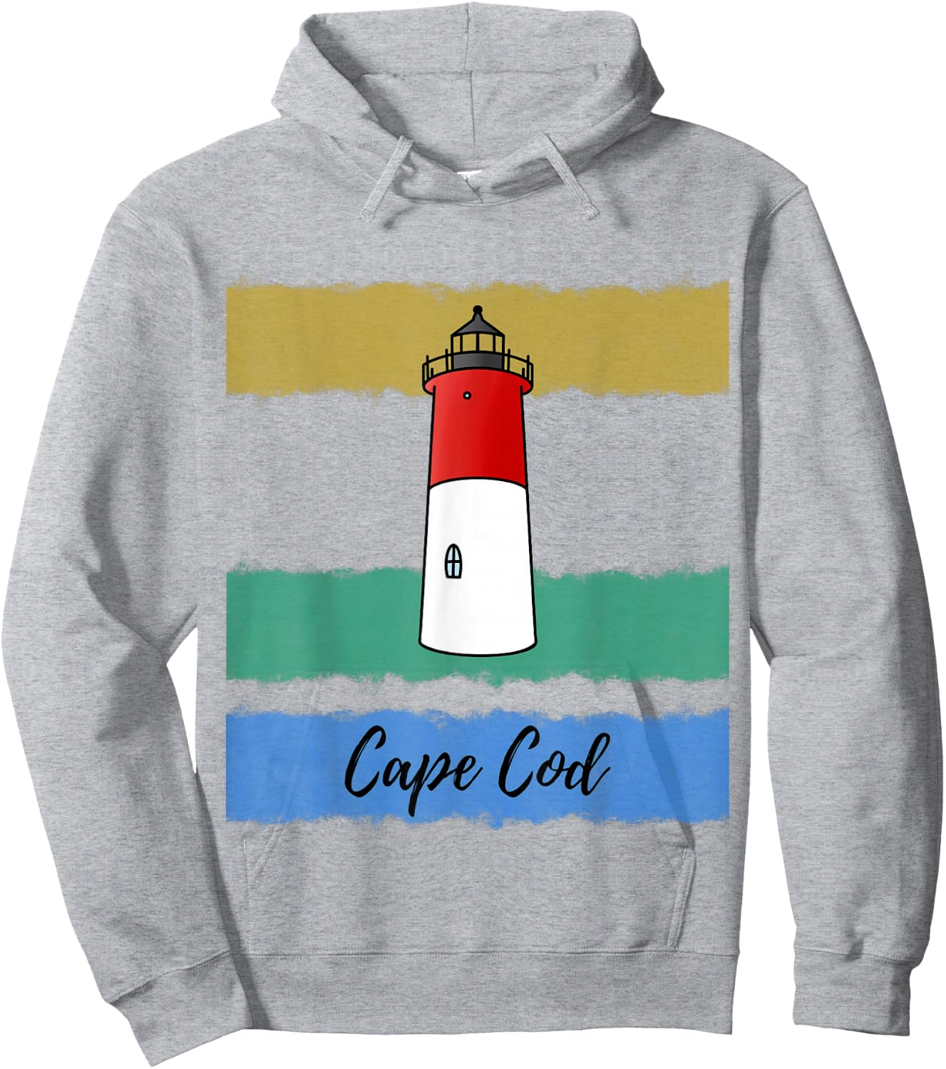 Cape Cod Lighthouse Nauset Hoodie - Hoodie | Ash