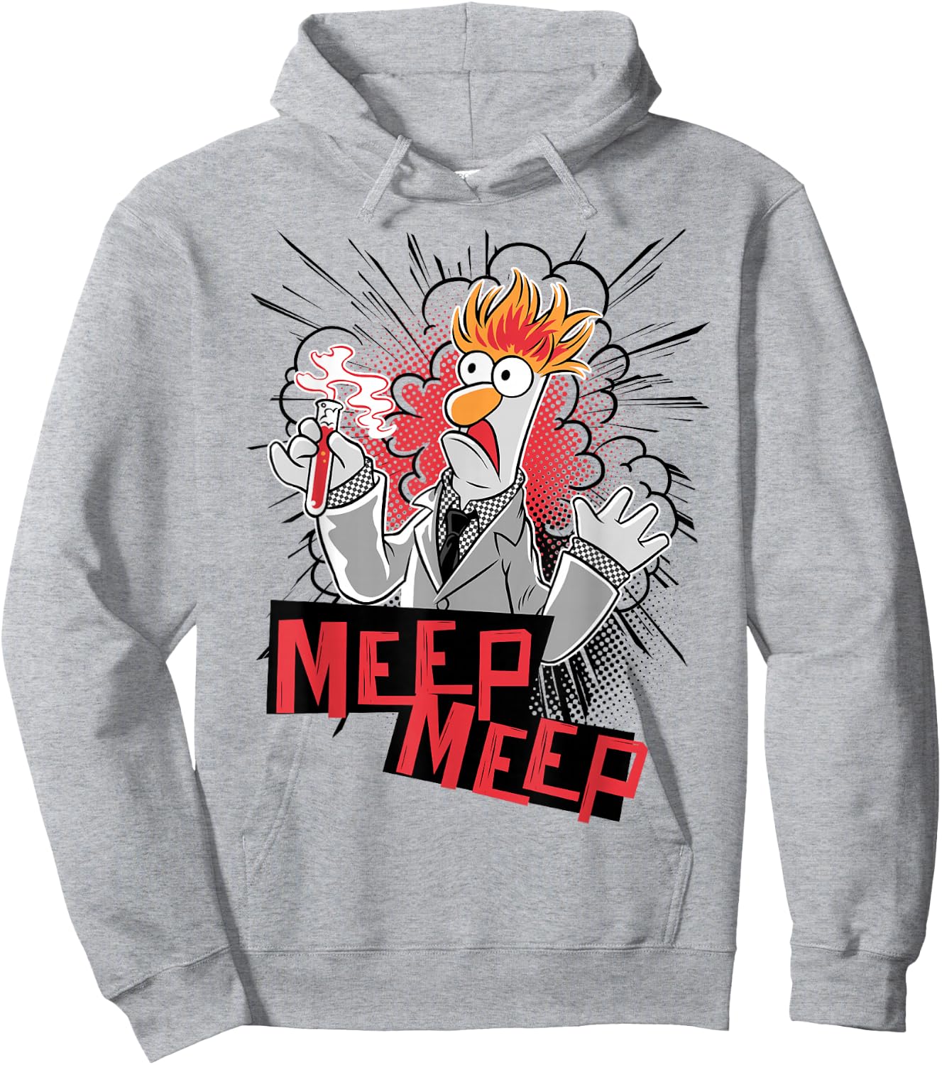 Disney The Muppets Beaker Meep Meep Small Hoodie - Hoodie | Ash