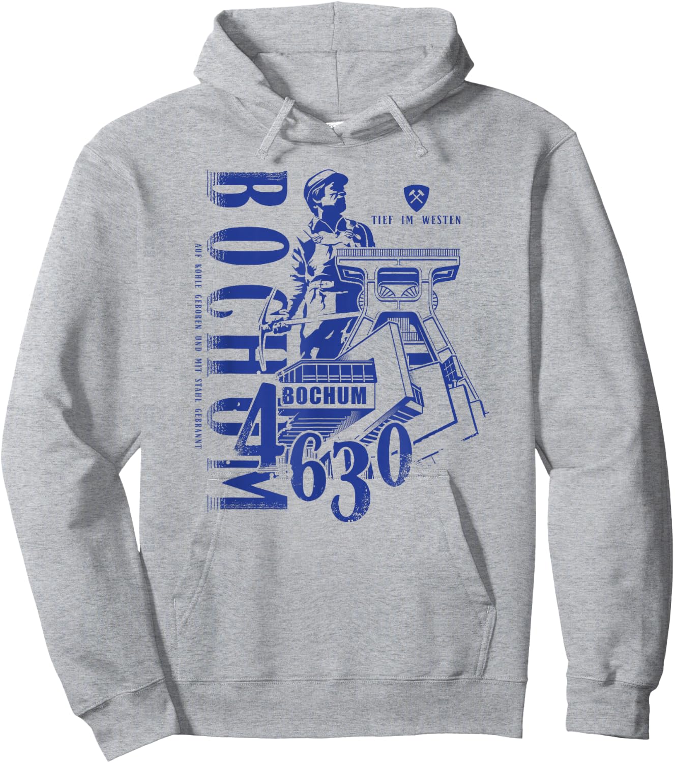 Bochum - Auf Kohle Geboren Hoodie - Hoodie | Ash
