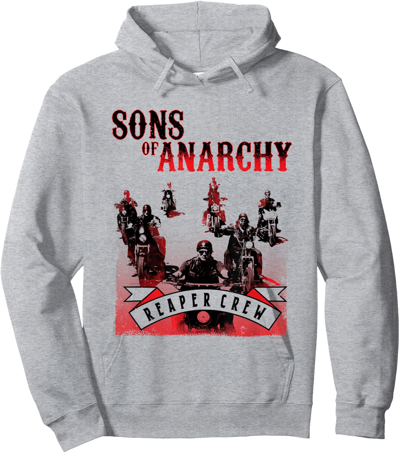 Sons of Anarchy Black and Red Poster Hoodie - Hoodie | Ash
