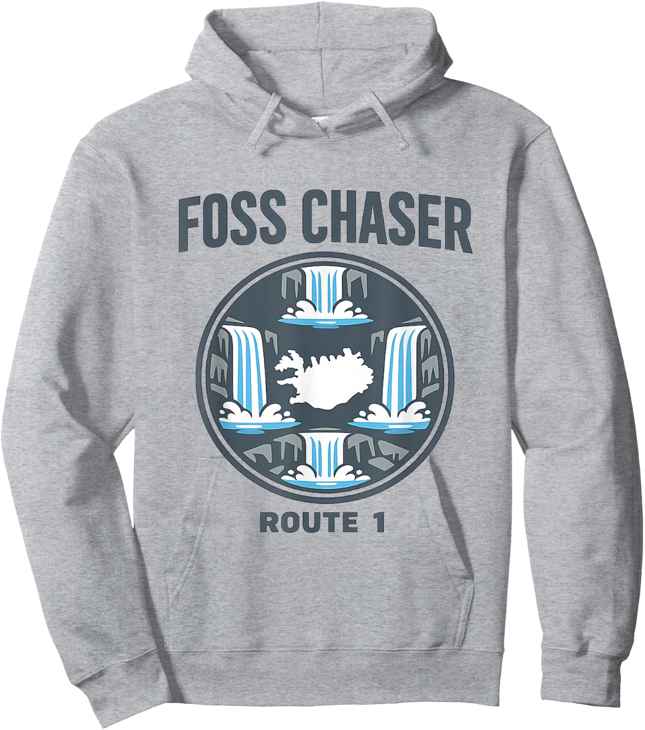 FOSS Chaser Route 1 Iceland Ring Road Hoodie - Hoodie | Ash