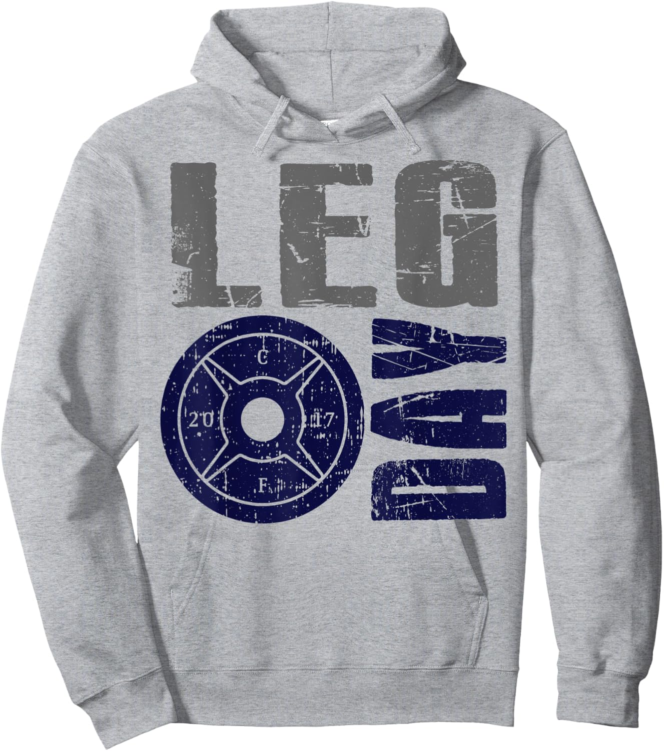 Leg Day Quads and Hamstring Gym Workout Hoodie - Hoodie | Ash