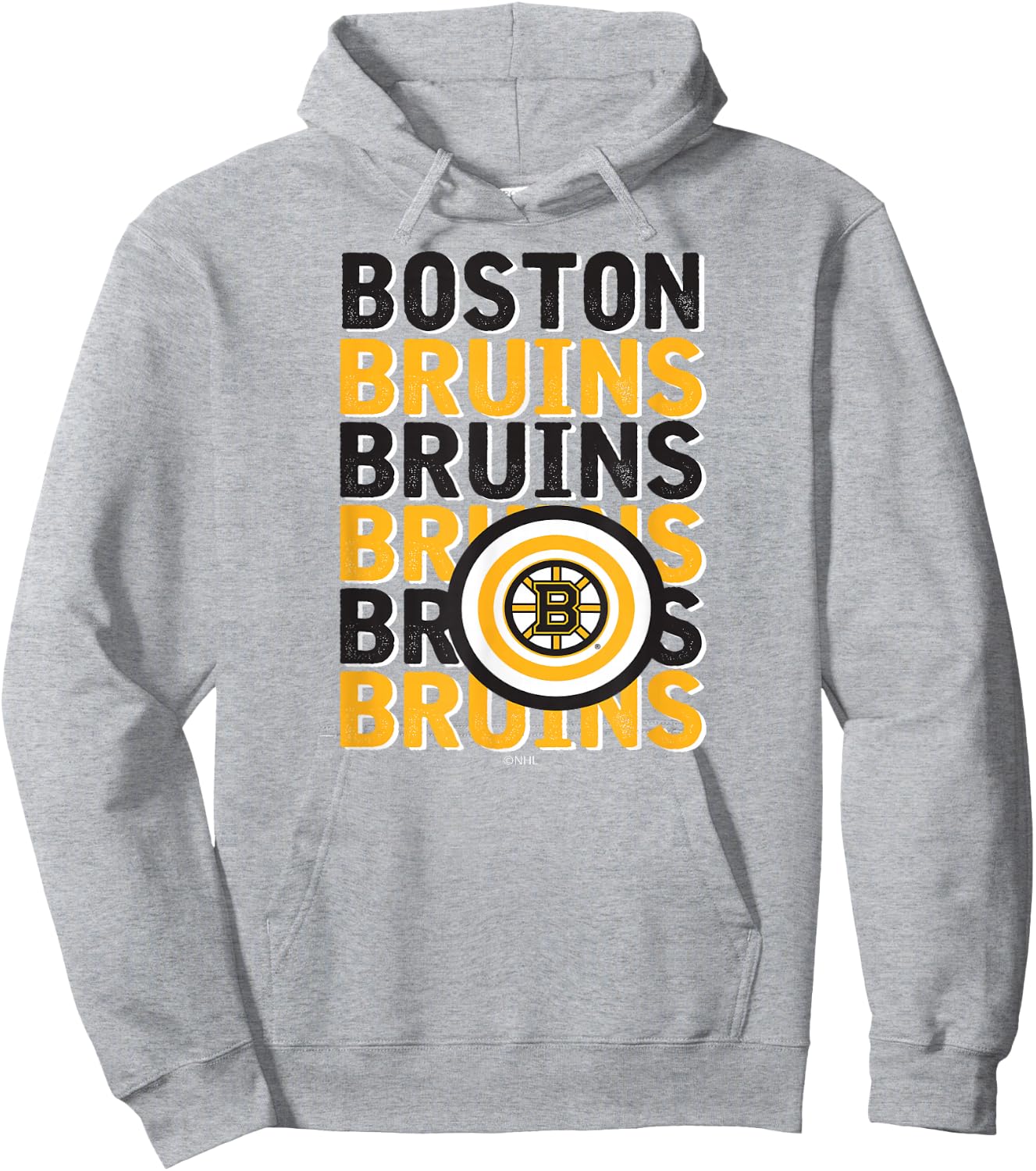 Boston Bruins Repeat Gray Officially Licensed Hoodie - Hoodie | Ash