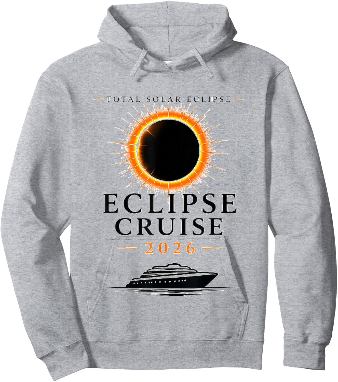Total Solar Eclipse Cruise Hoodie - Hoodie | Ash