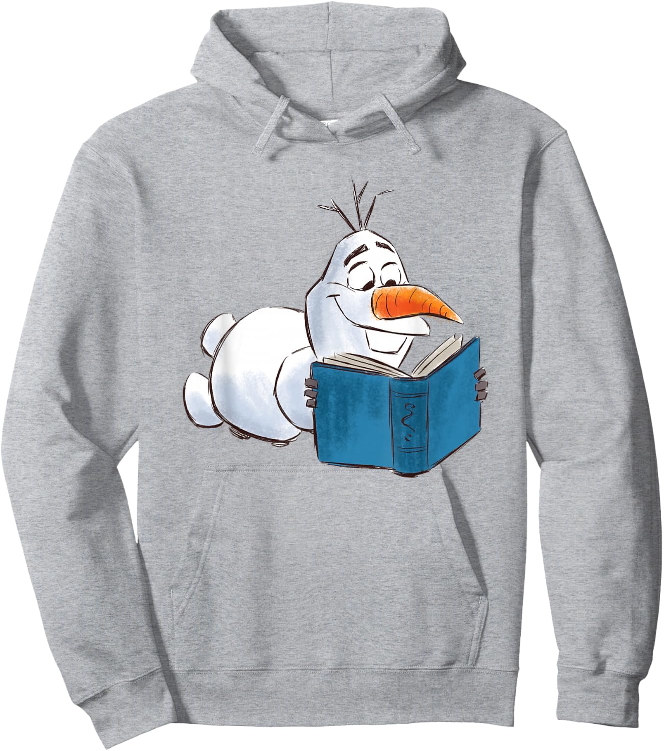 Frozen 2 Olaf Reading Hoodie - Hoodie | Ash