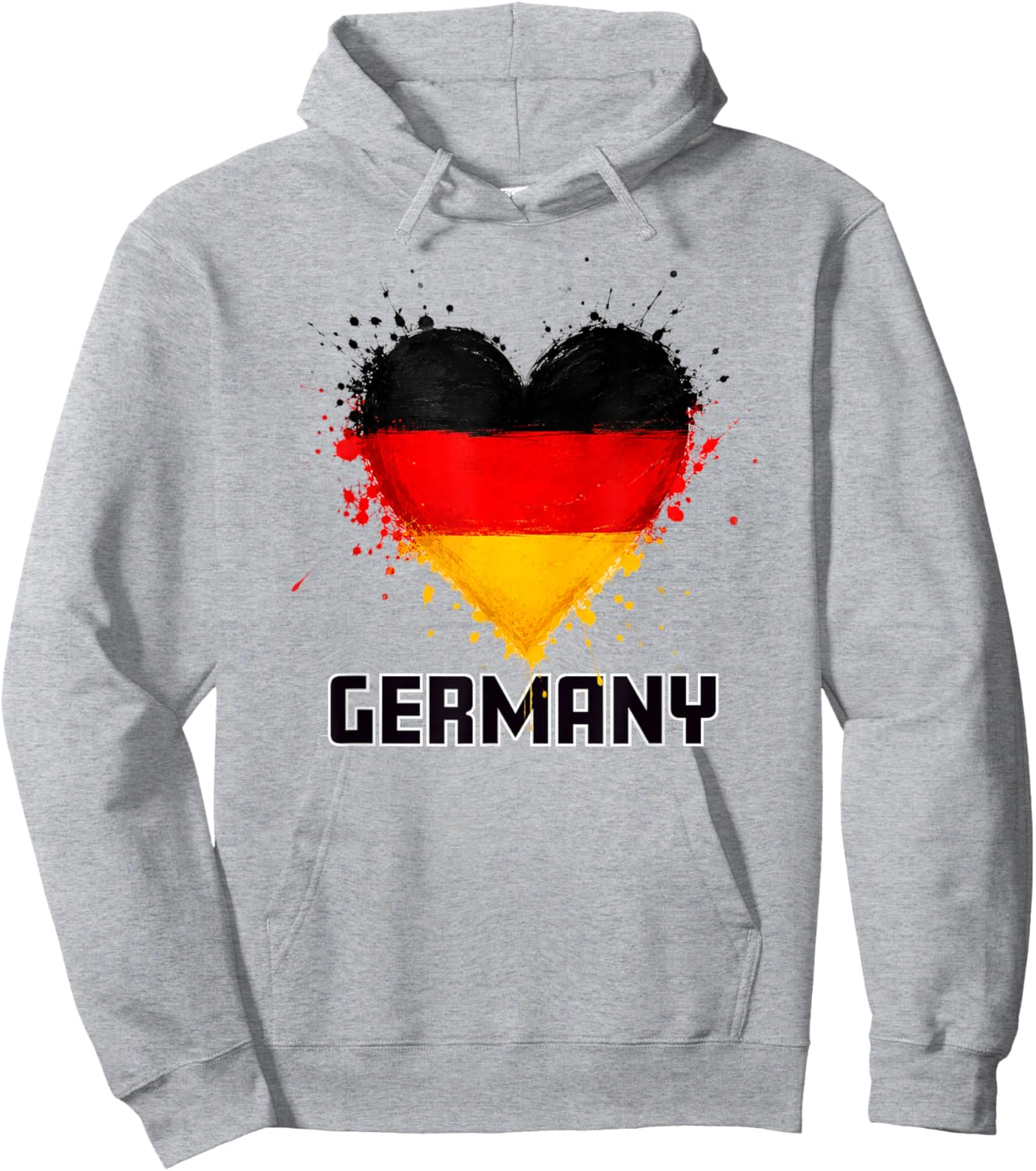 Fußball - Deutschland Fan Hoodie - Hoodie | Ash