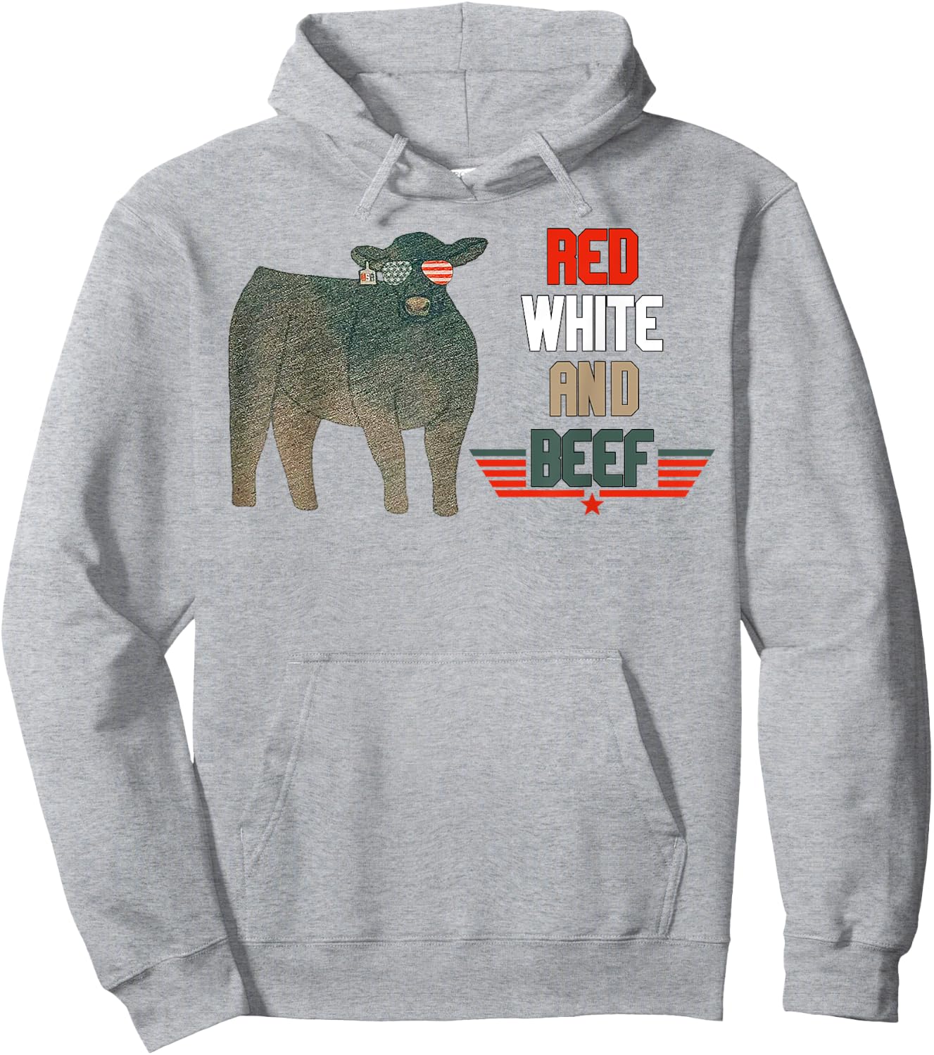 Red White And Beef Hoodie - Hoodie | Ash
