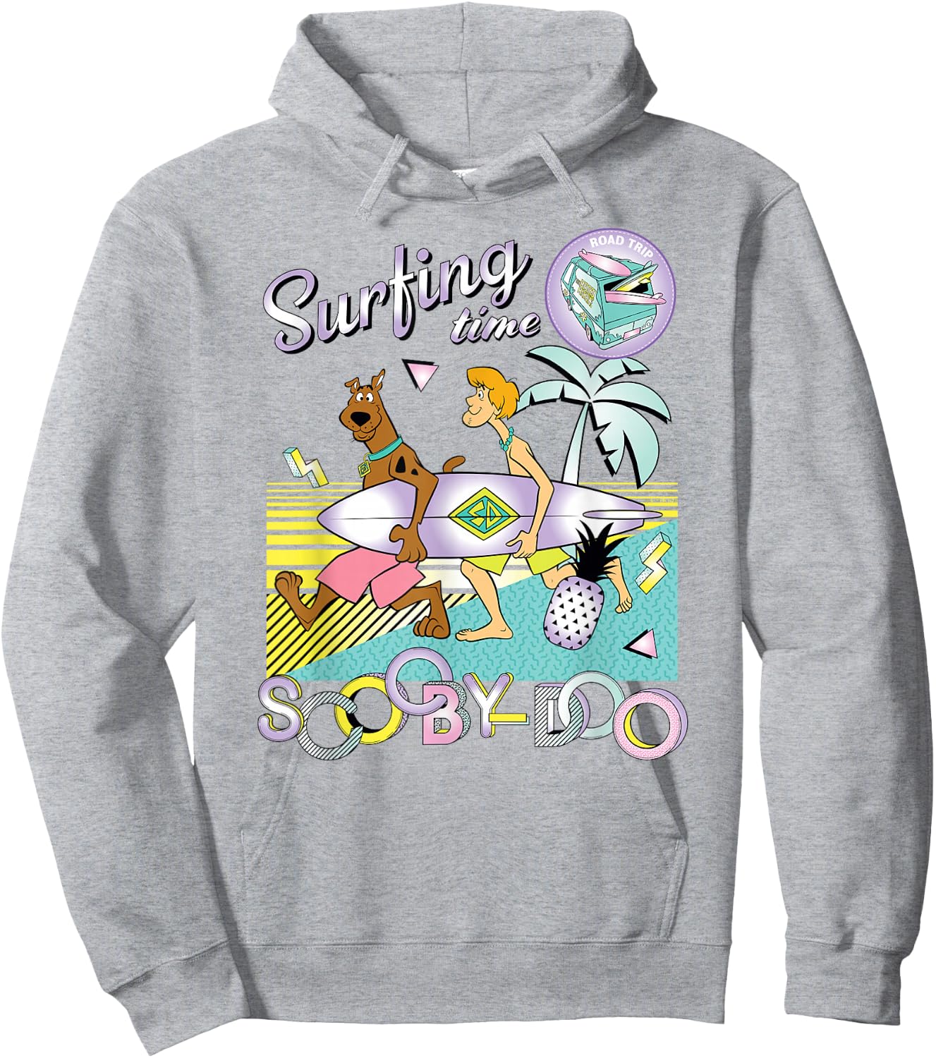 Scooby-Doo and Shaggy Surfing Time Hoodie - Hoodie | Ash