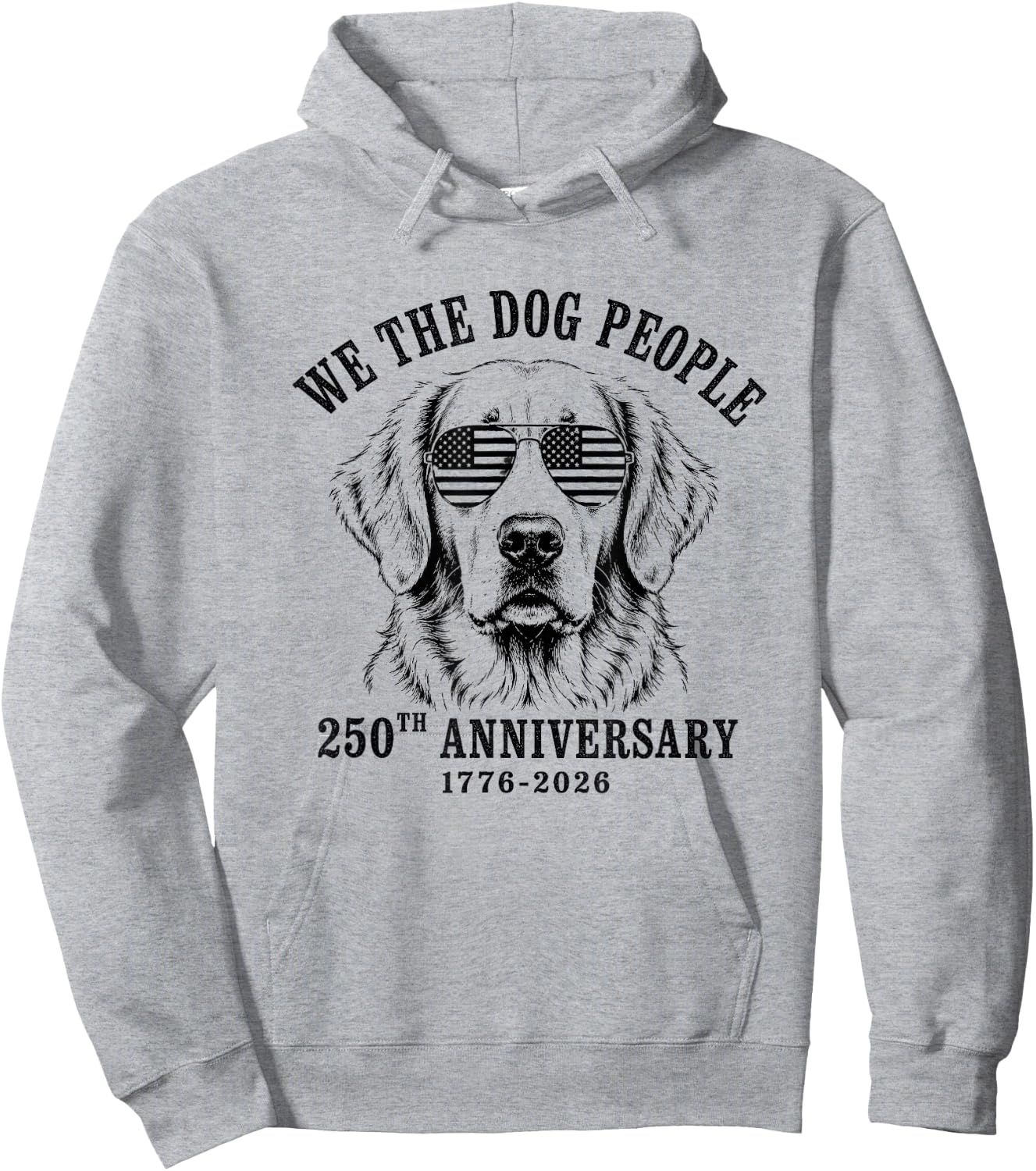 Golden Retriever 250 Years USA Anniversary Hoodie - Hoodie | Ash