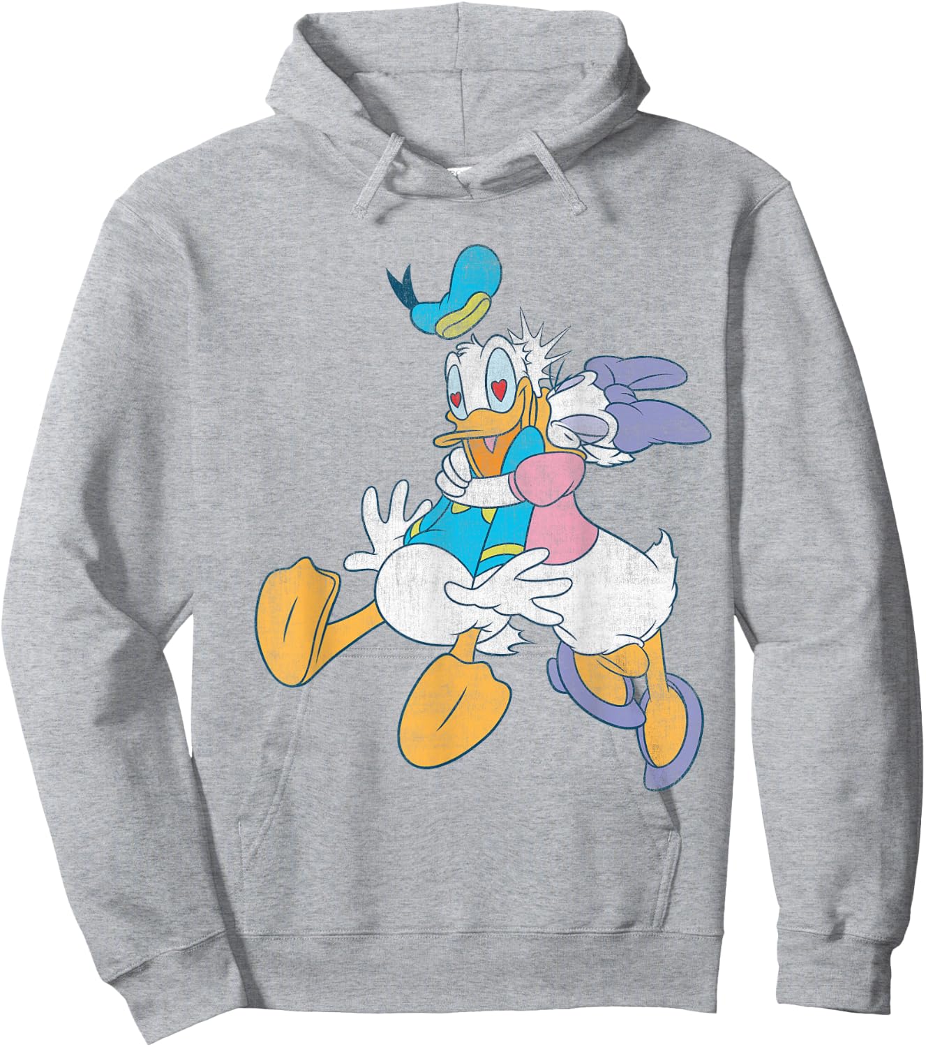 Donald Duck Daisy Kiss , White Hoodie - Hoodie | Ash