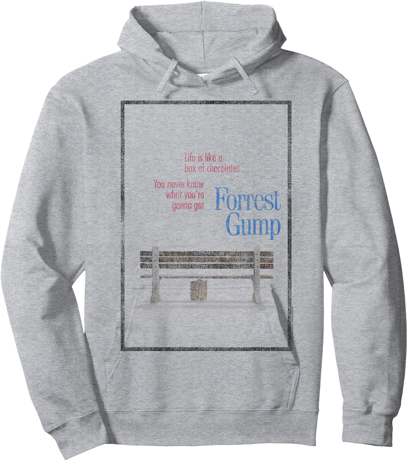 Forrest Gump Box of Chocolates Hoodie - Hoodie | Ash