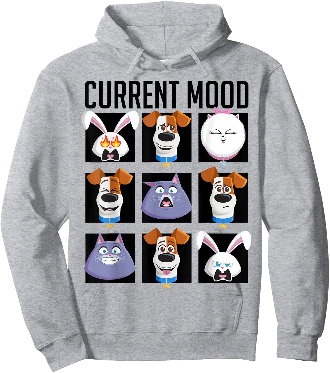 Secret Life of Pets 2 - Current Mood Hoodie - Hoodie | Ash