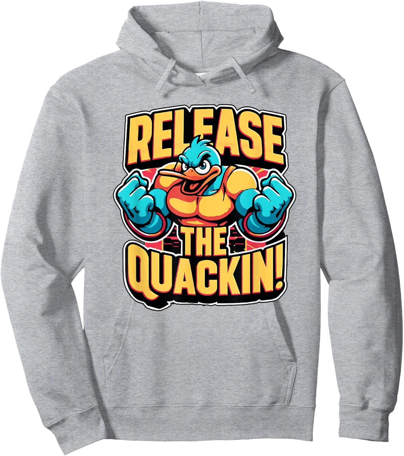 Release The Quackin! Funny Duck Hoodie - Hoodie | Ash