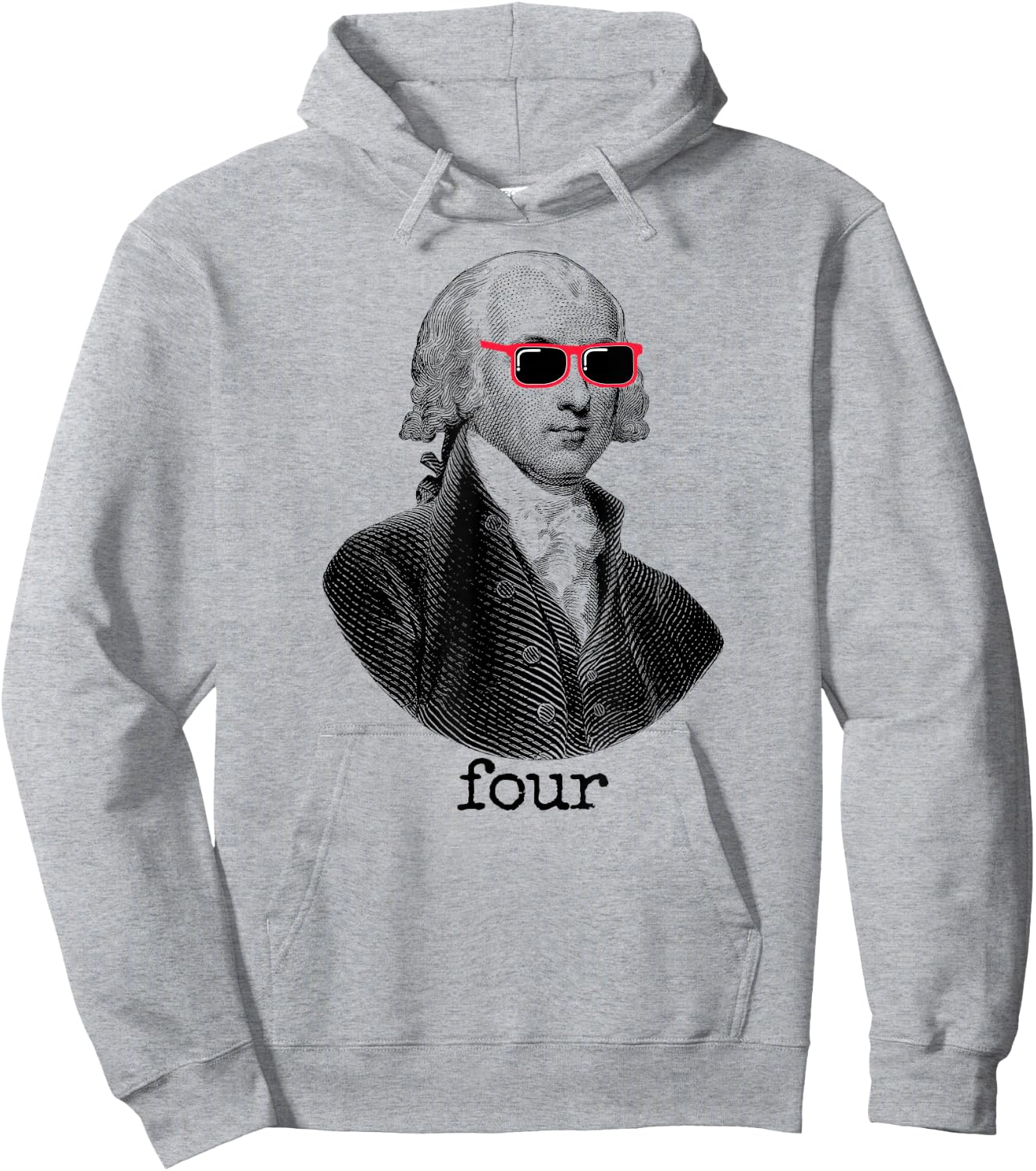 James Madison Presidential Hoodie - Hoodie | Ash